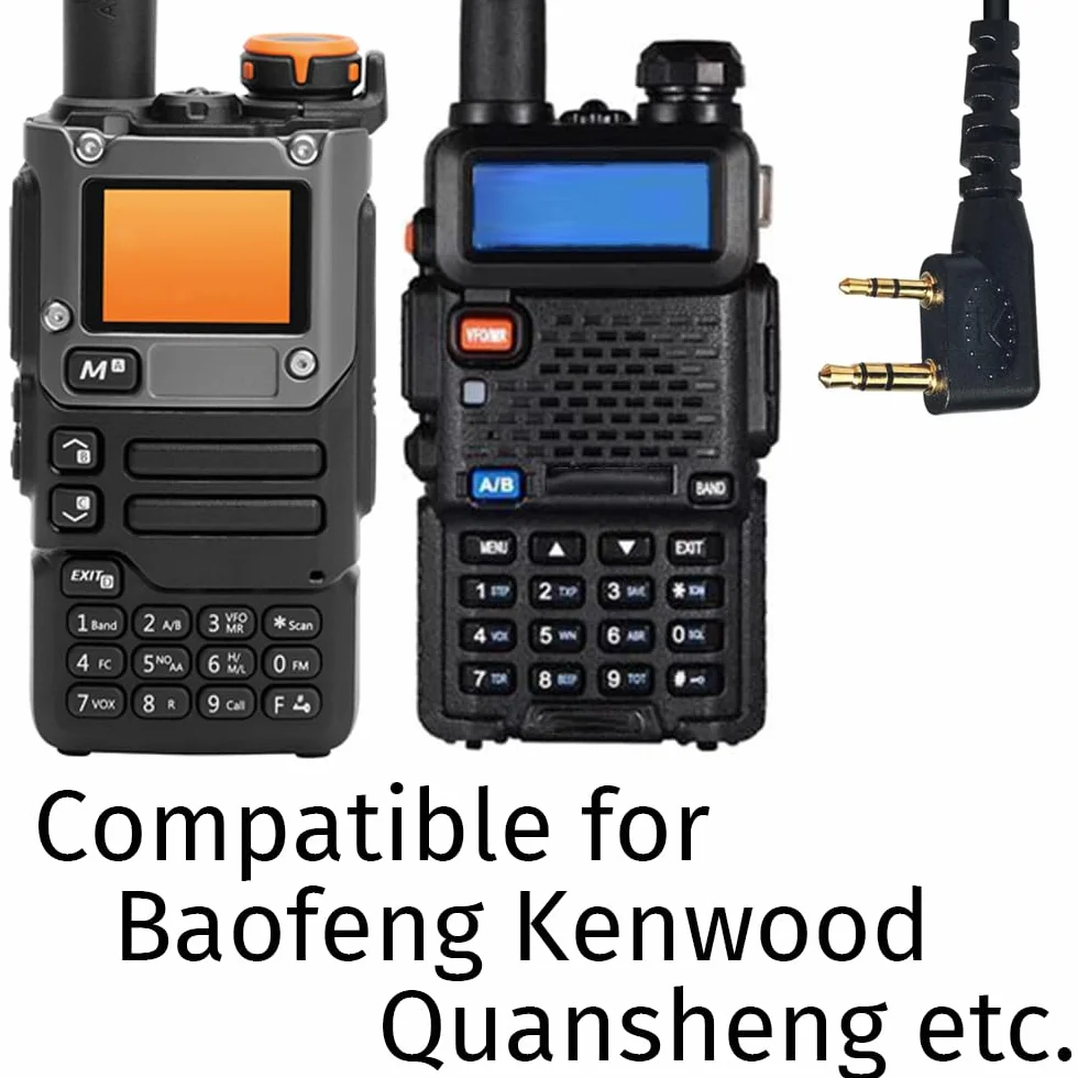 HYS Covert Acoustic Tube 2-pinowe słuchawki krótkofalówka kompatybilne z Baofeng UV-5R BF-888S Kenwood 1 sztuka