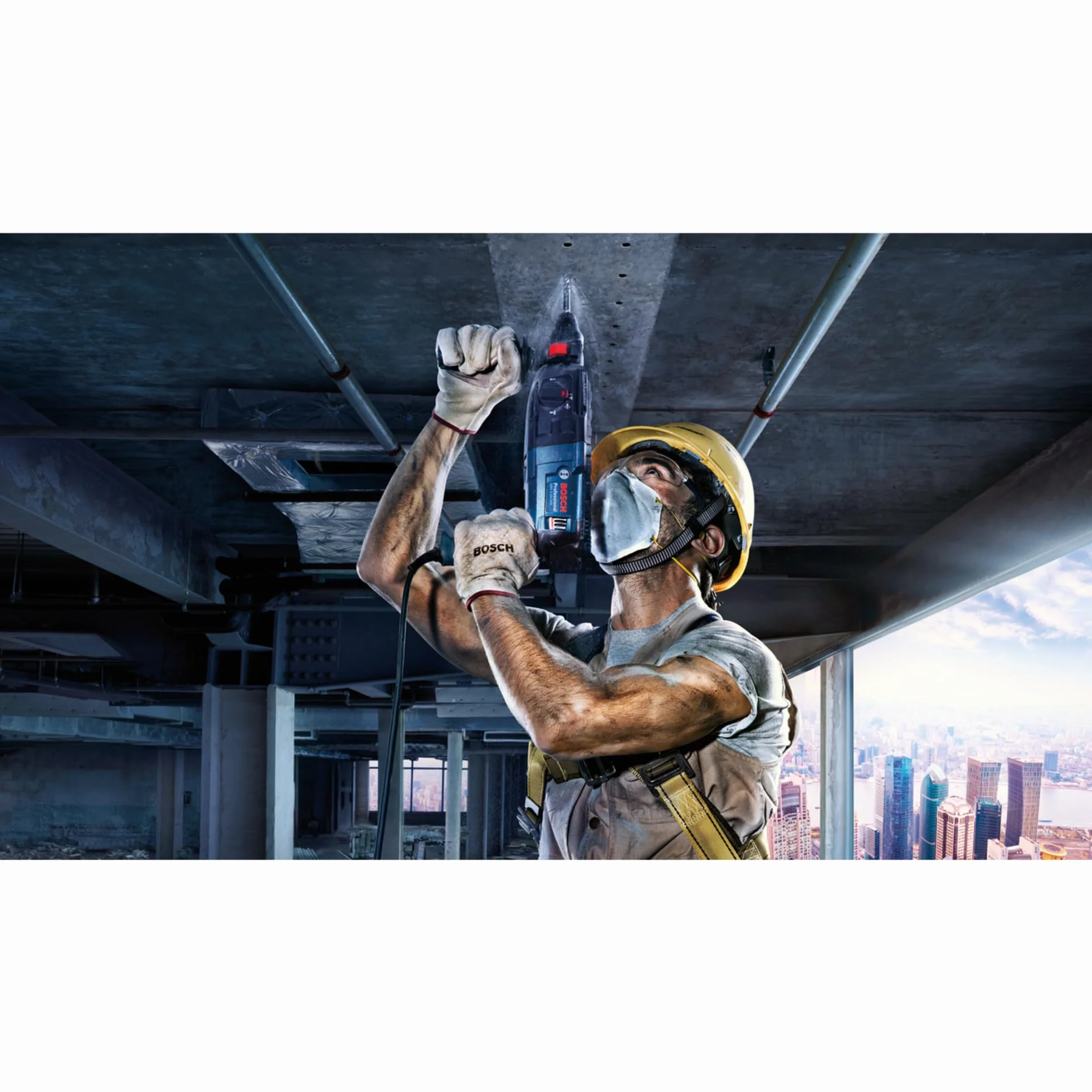 Bosch Professional: młot udarowo-obrotowy GBH 240 (790 W, energia udaru 2.7 J, uchwyt SDS plus, ogranicznik głębokości, walizka)