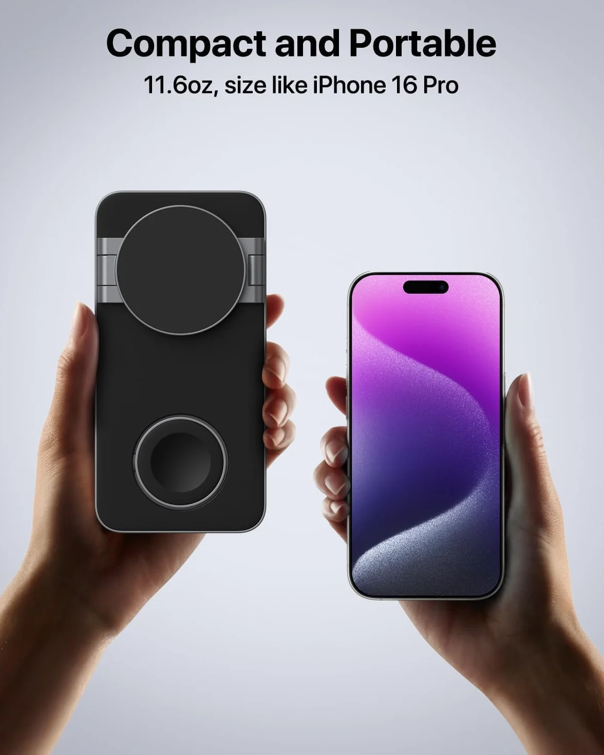 Bezprzewodowa ładowarka 3 w 1 Apple składana indukcyjna do iPhone 17 16 15 14 13 12, Apple Watch 9/8/7/6/SE/5/4/3, AirPods Pro