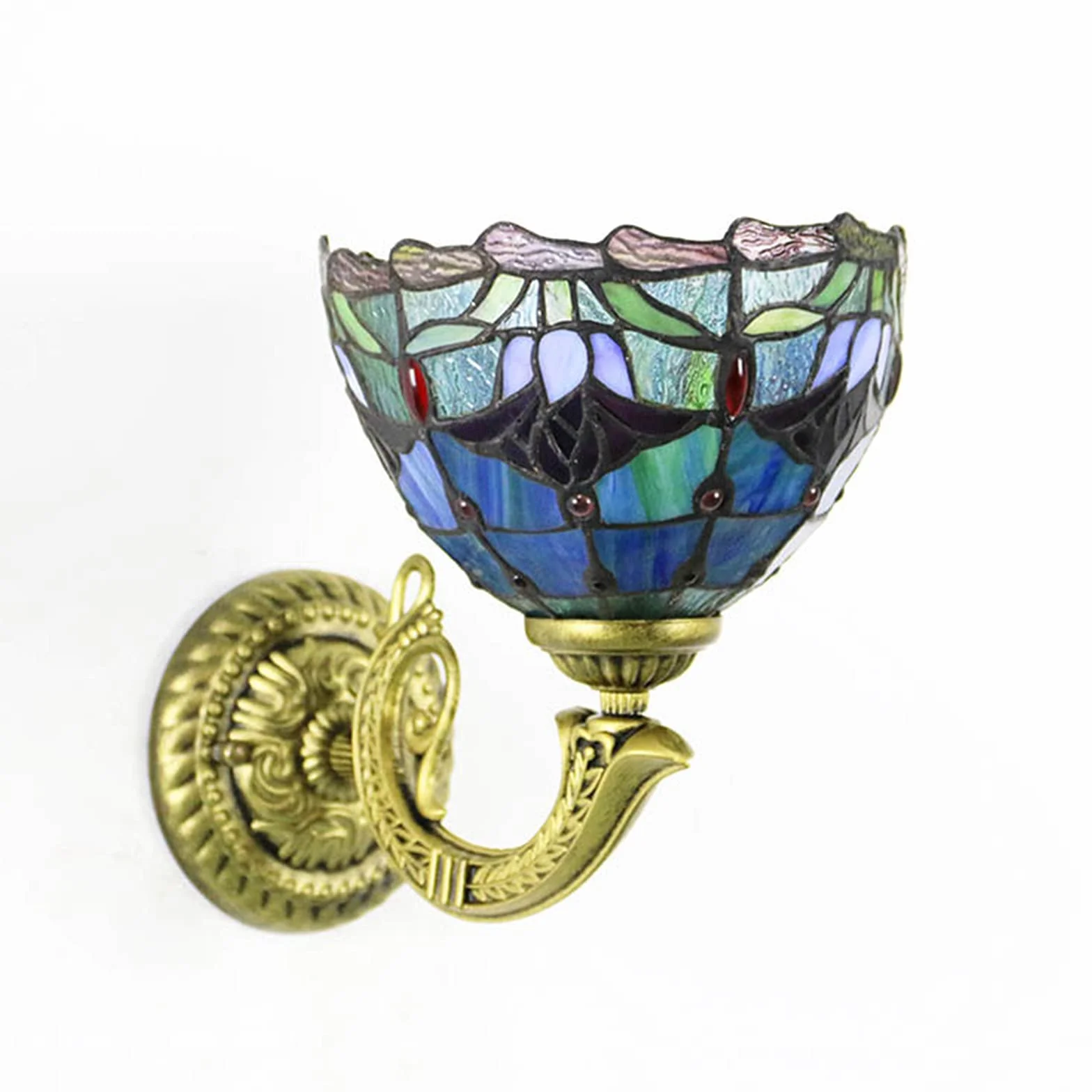 Lampa Ścienna Tiffany 7,8 Cala Tulipanna Lampa Ścienna E26/E27 Podstawowa Lampka Ścienna Oprawa Oświetlenia Do Sypialni, Łazienki, Korytarza Oświetlenia Wewnętrznego