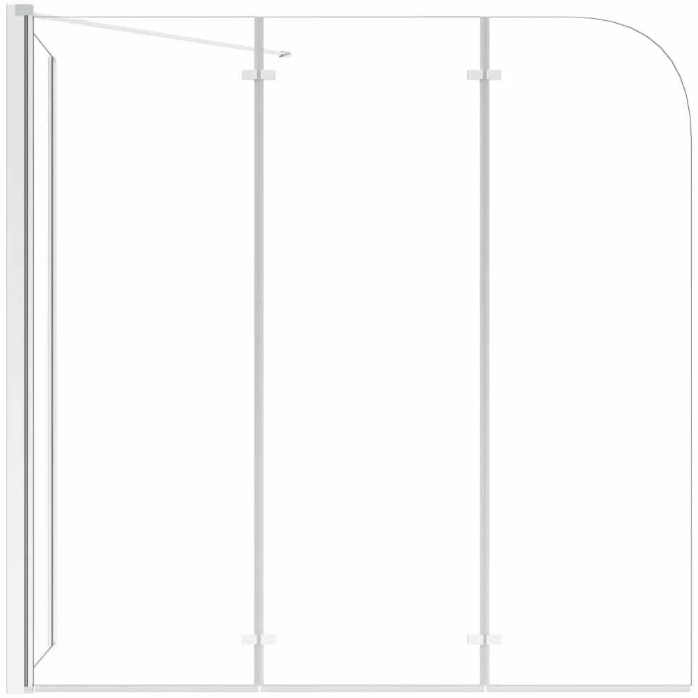 Kabina prysznicowa z hartowanego szkła 3 mm z profilami aluminiowymi przezroczysta 120 x 69 x 130 cm składana konstrukcja do ochrony przed pryskaniem w łazience