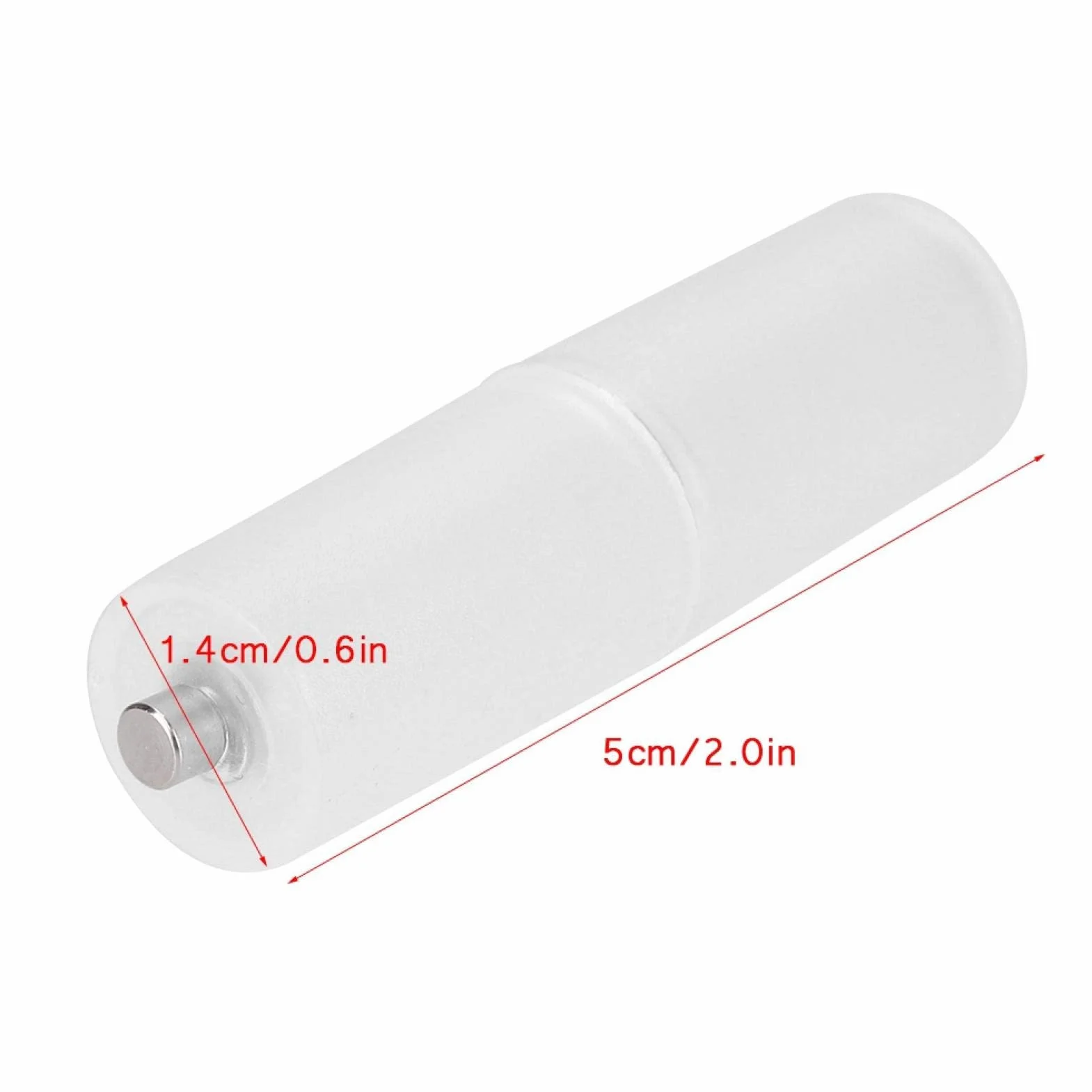 Konwerter baterii AAA na AA 10 szt. Adapter przezroczysty