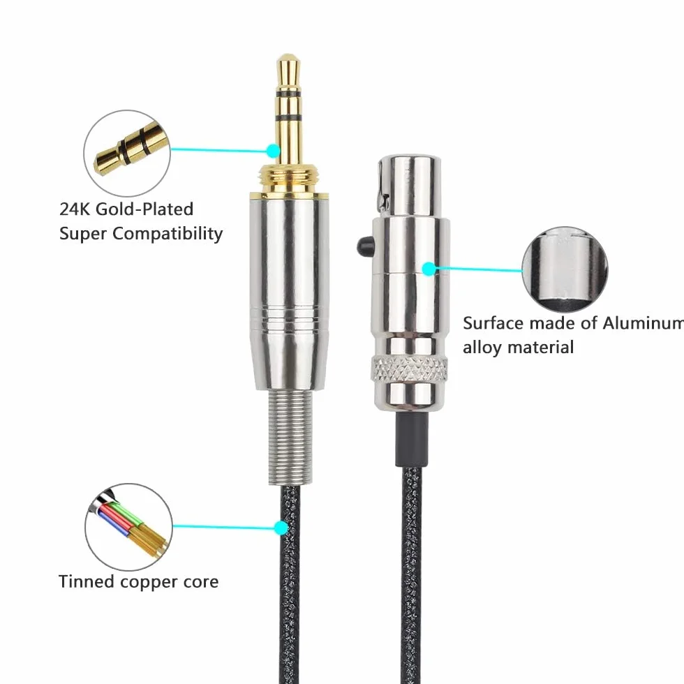 Toxaoii Kabel audio AUX kompatybilny z AKG Q701, K712, K240, K240S, K240 MK II, K141, K171, K181, K271, K271S, K271 MK II, K241, K175, K275, kabel słuchawkowy (pleciony nylon)