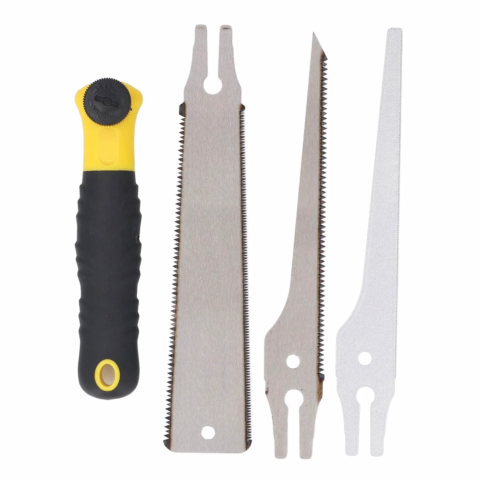 Piła ręczna Uadme Multi Blades Wielofunkcyjne ostrza stalowe Uchwyt TPR Piła ręczna Narzędzia do obróbki drewna