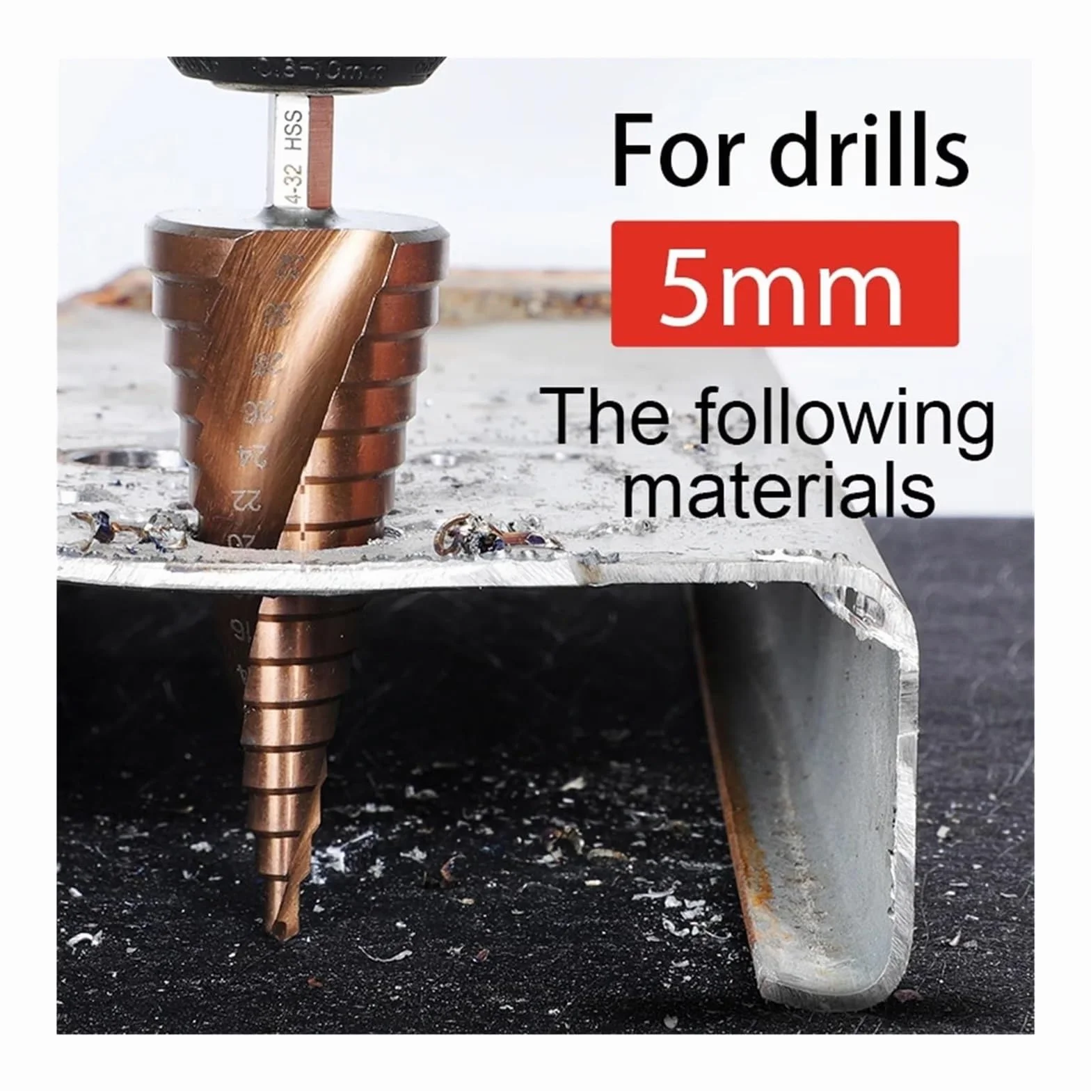 Wiertła do metalu, wiertło spiralne z rowkiem, wiertło stopniowe M35 5% kobaltu do metalu z trzpieniem sześciokątnym (1 szt.)(20mm 1pcs)