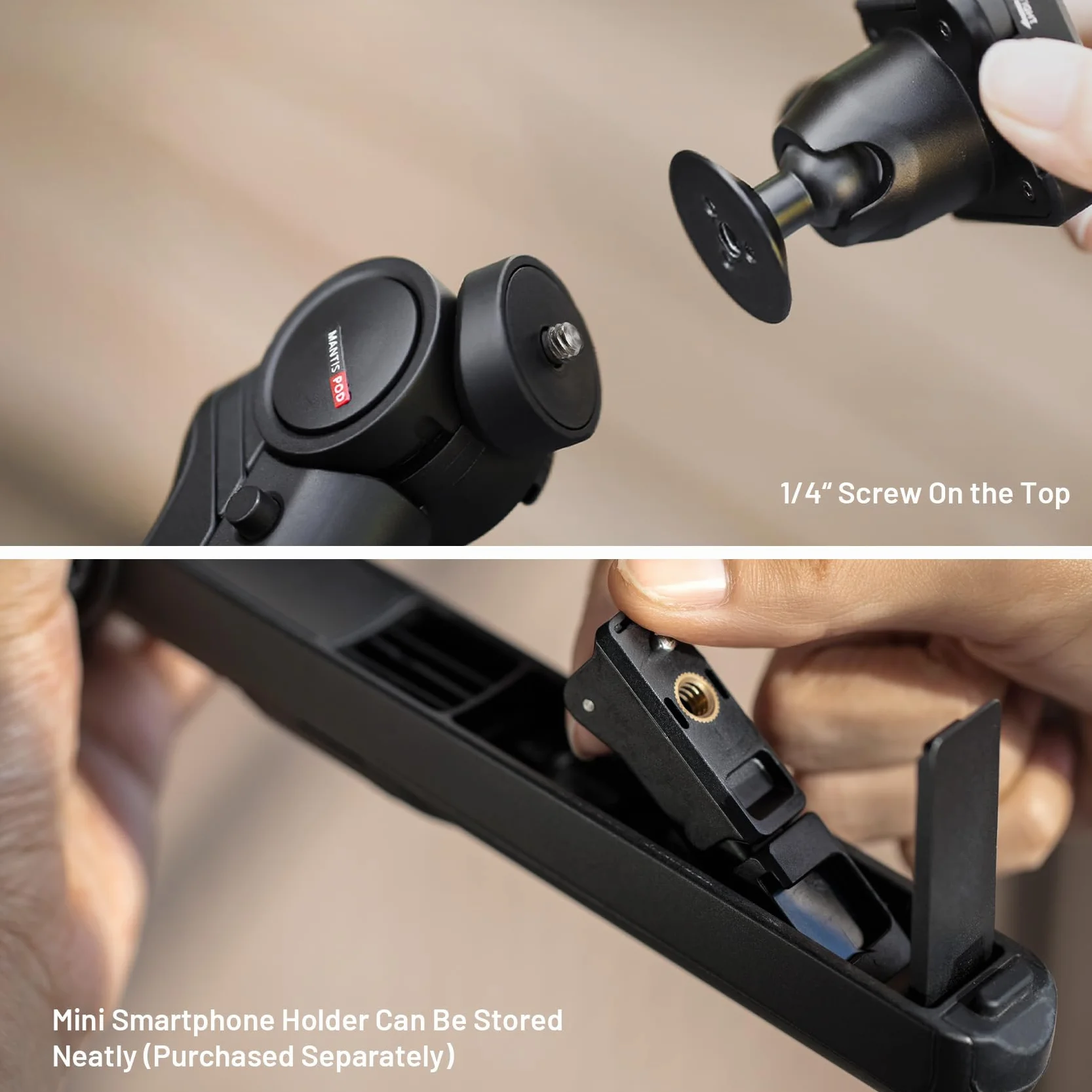 PGYTECH MANTISPOD 2.0 mini statyw do kamery vlogowania statyw mały statyw podróżny do Sony/Canon/Nikon/Fujifilm SLR DSLR Pocket Stand Video Vlog Desktop Shooting Selfie Mount