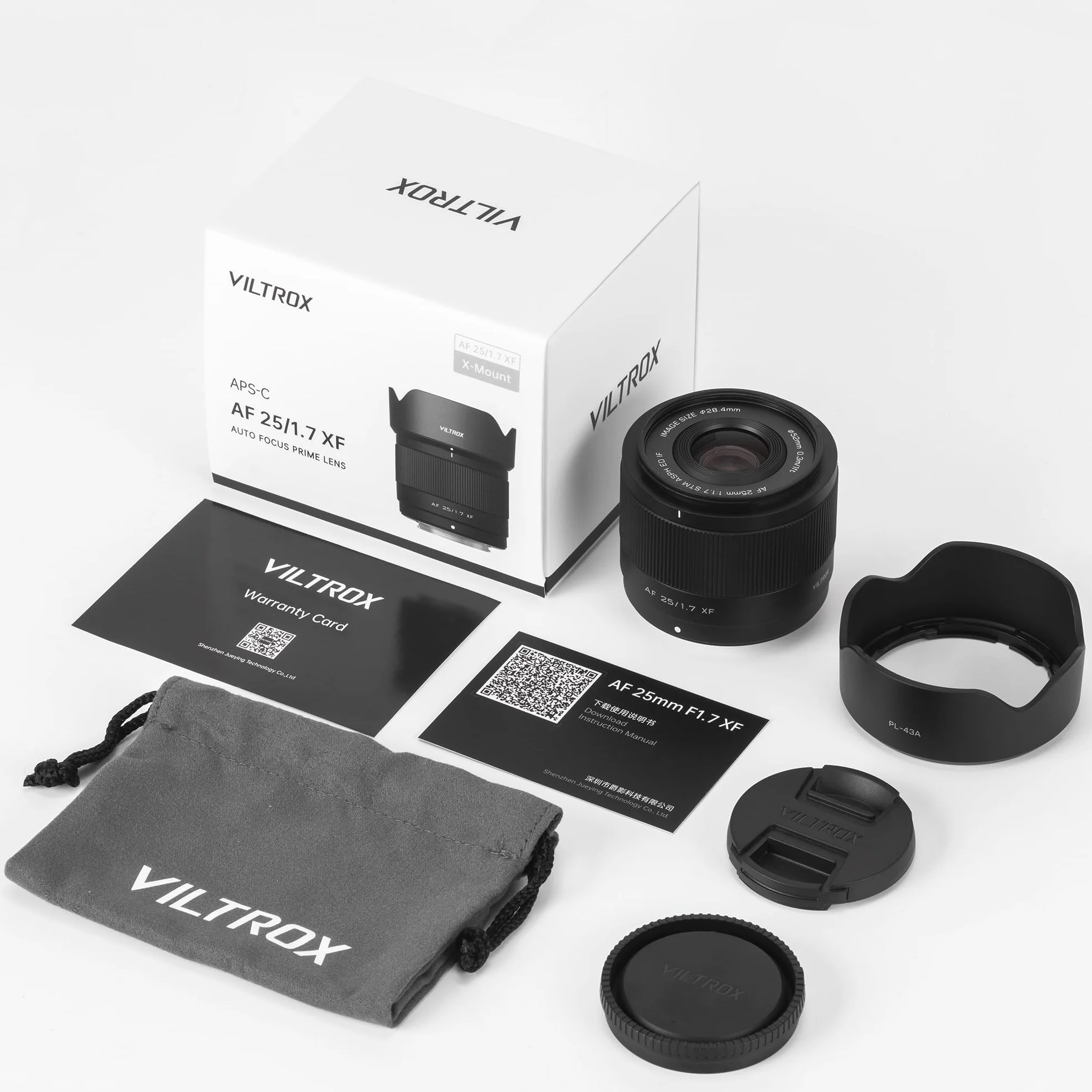 VILTROX AF 25mm F1.7 APS-C obiektyw do aparatu Auto Focus dla Fuji XF