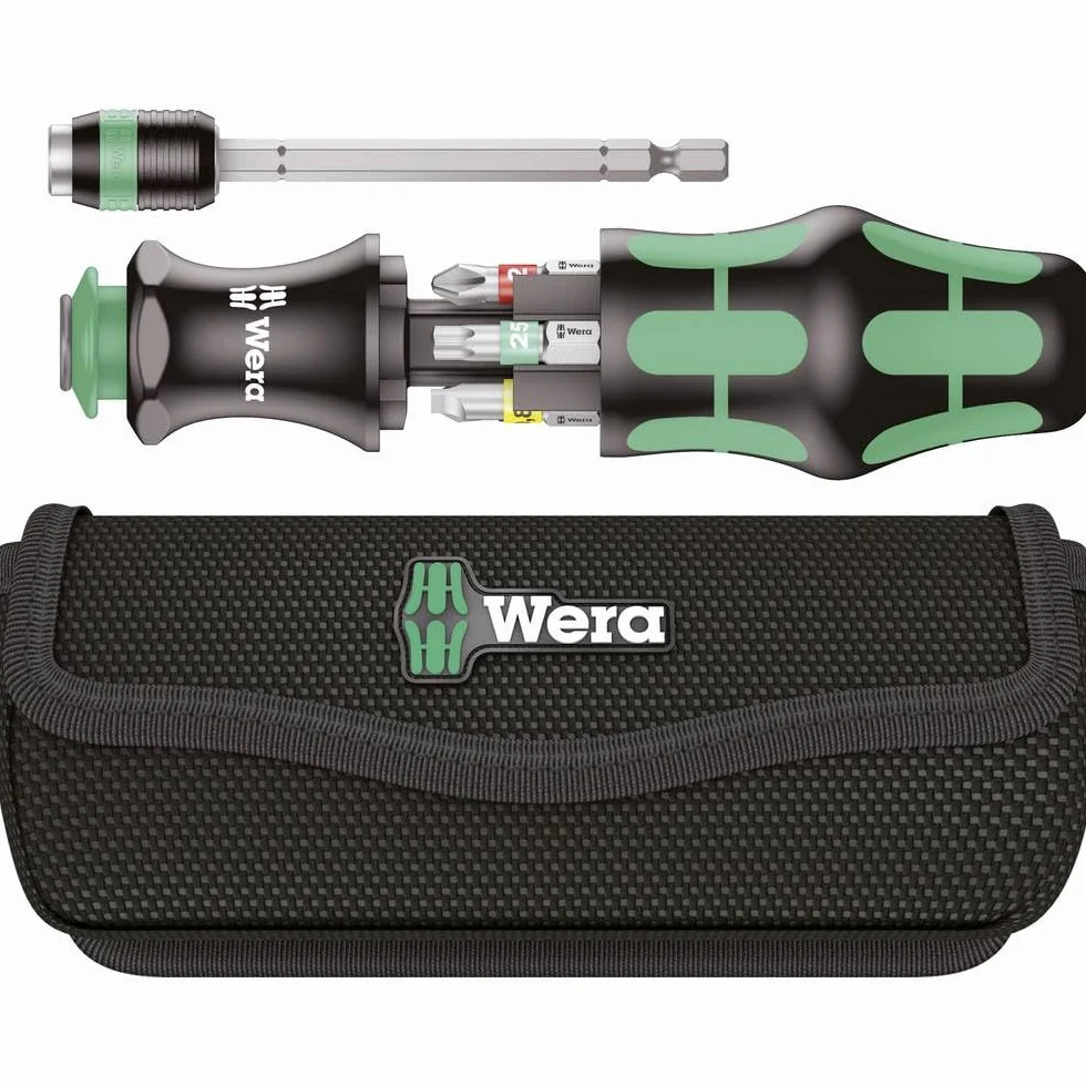 Wera 05051016001 Uchwyt Ręczny, Czarny/Zielony, 20 części
