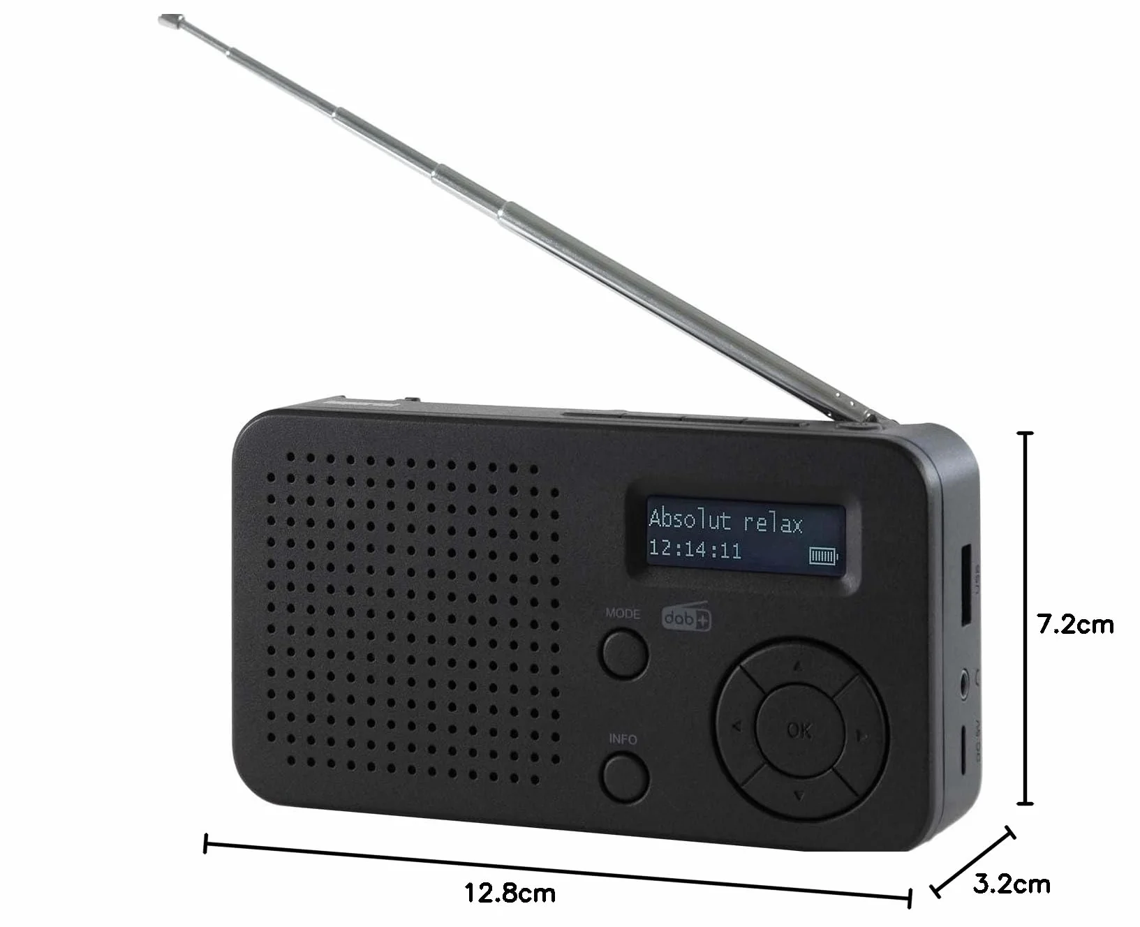 IMPERIAL DABMAN 17 przenośne radio DAB+ FM Bluetooth USB czarne