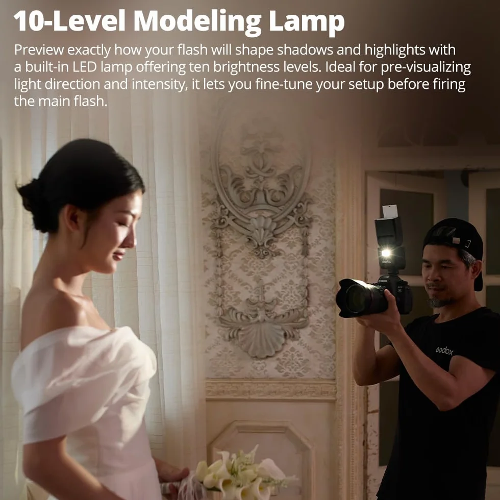 Godox V480C Flash 1/8000 HSS 2.4G Wireless TTL 650 Pops Canon