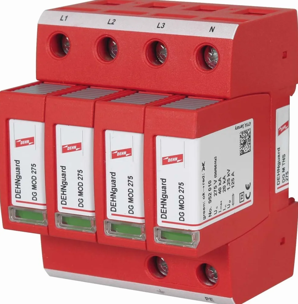 Dehn 952400 Odgromnik Przepięciowy, Czerwony
