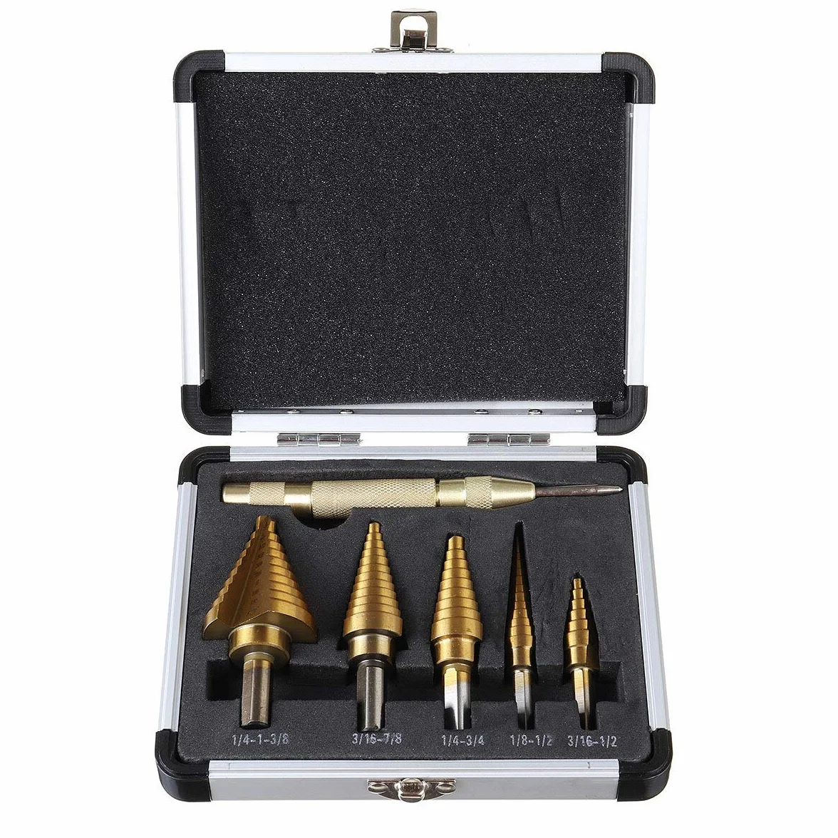 Zestaw wierteł stopniowych HSS 3/5/6 sztuk Frez do otworów stożkowych (Material : 6PCS)