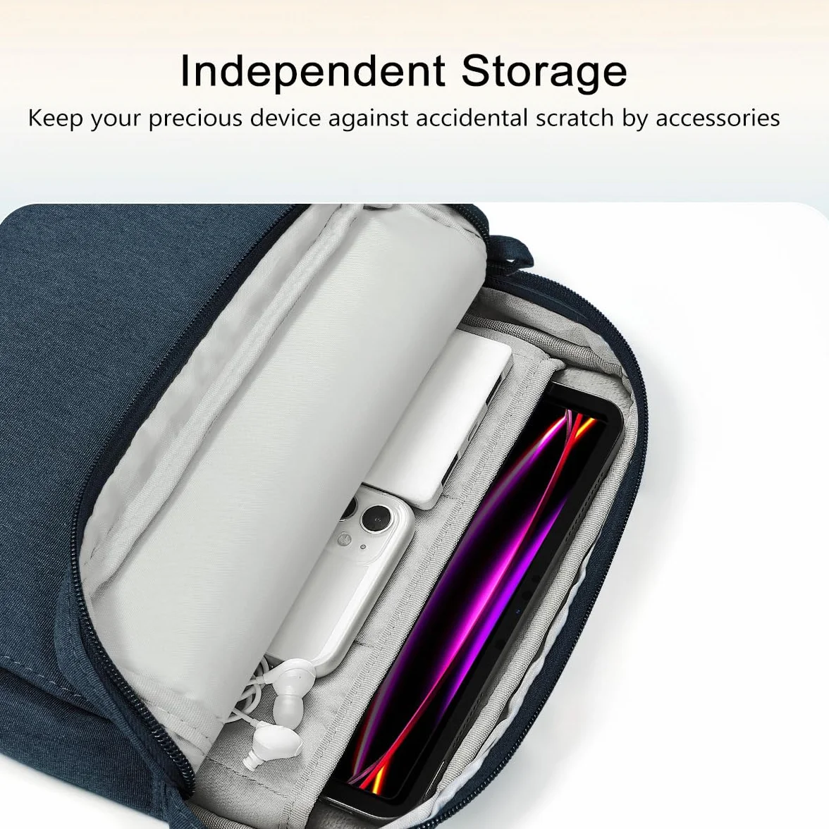 TiMOVO Etui na tablet z paskiem na ramię do iPada Air 27.9 cm 2024, iPad Pro 27.9 cm 2024-2018, iPad 10.2 2021-2019, iPad 10. generacji 2022, iPad Air 5/4 10,9, Galaxy Tab S9 2023