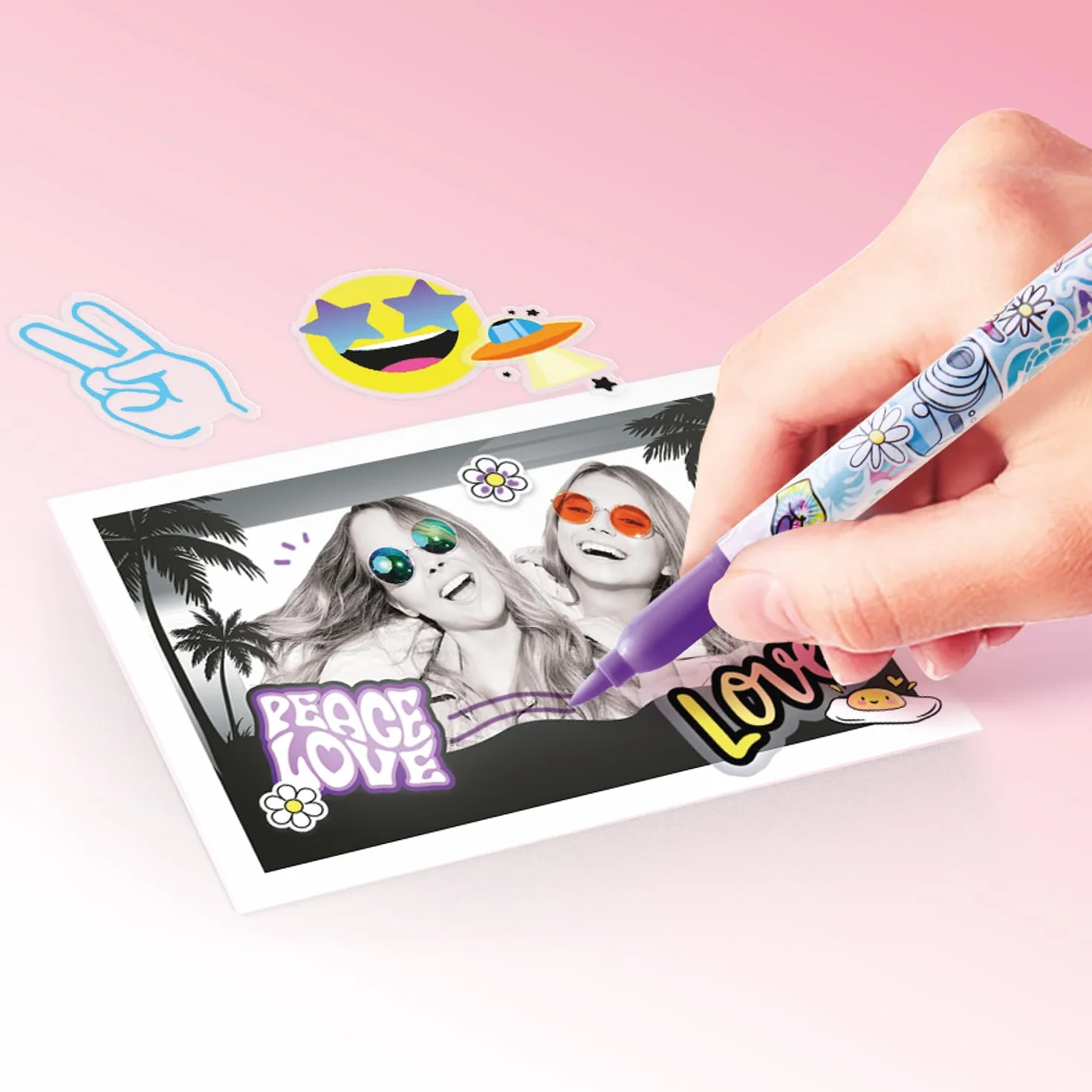 Canal Toys - Aparat do natychmiastowego druku fotograficznego, selfie i wideo - papier termiczny na 250 zdjęć - Wyświetlacz LCD - od 8 lat - CLK 001, jasnoniebieski