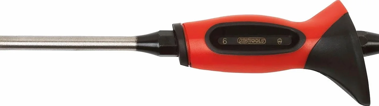 KS Tools 156.0214 Dobijak do gwoździ z uchwytem ochronnym 5mm