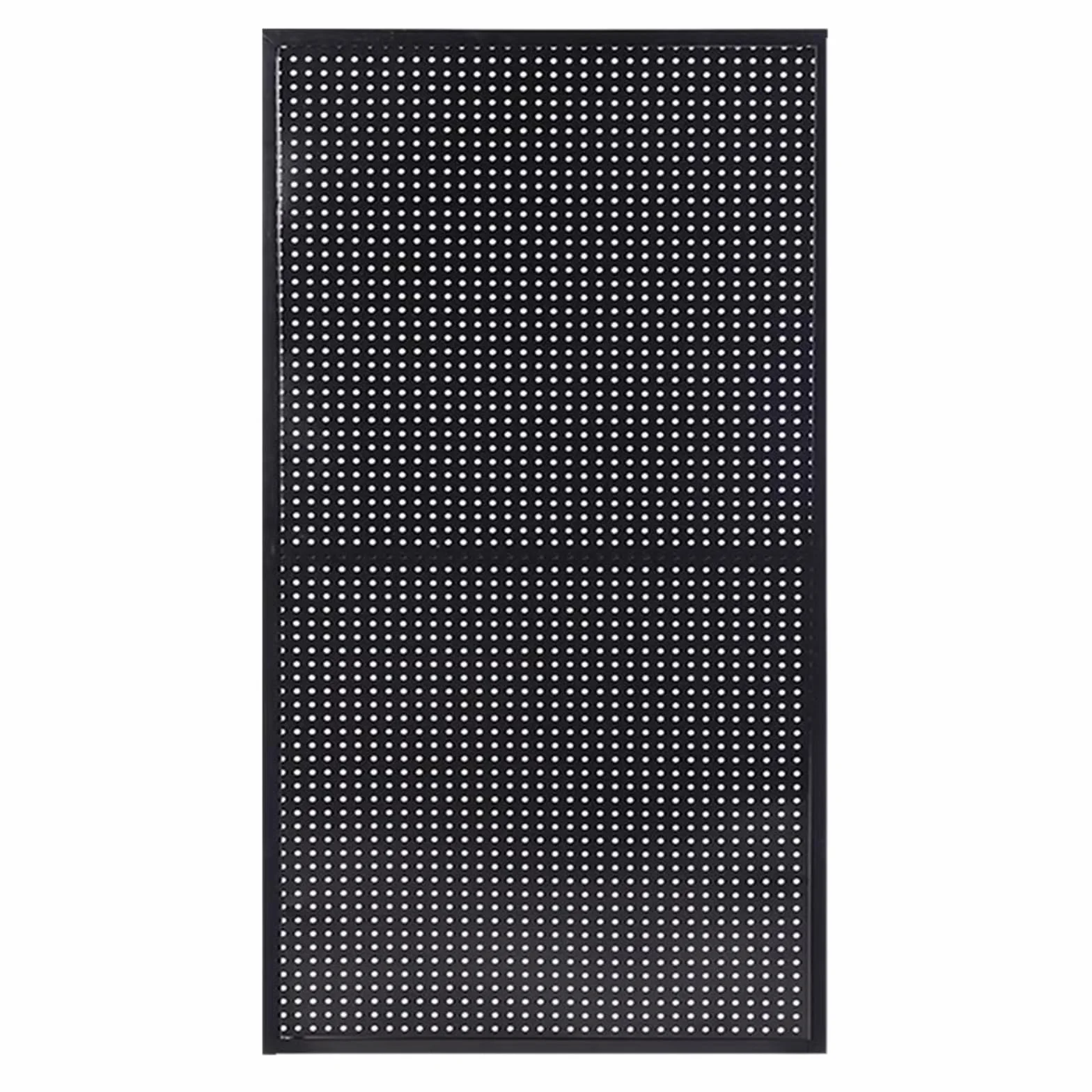 Metalowy stojak ścienny, wytrzymały, do stołu warsztatowego i garażu, 60 x 150 cm, wszechstronne rozwiązanie do przechowywania, wydajne narzędzie i akcesoria, czarny