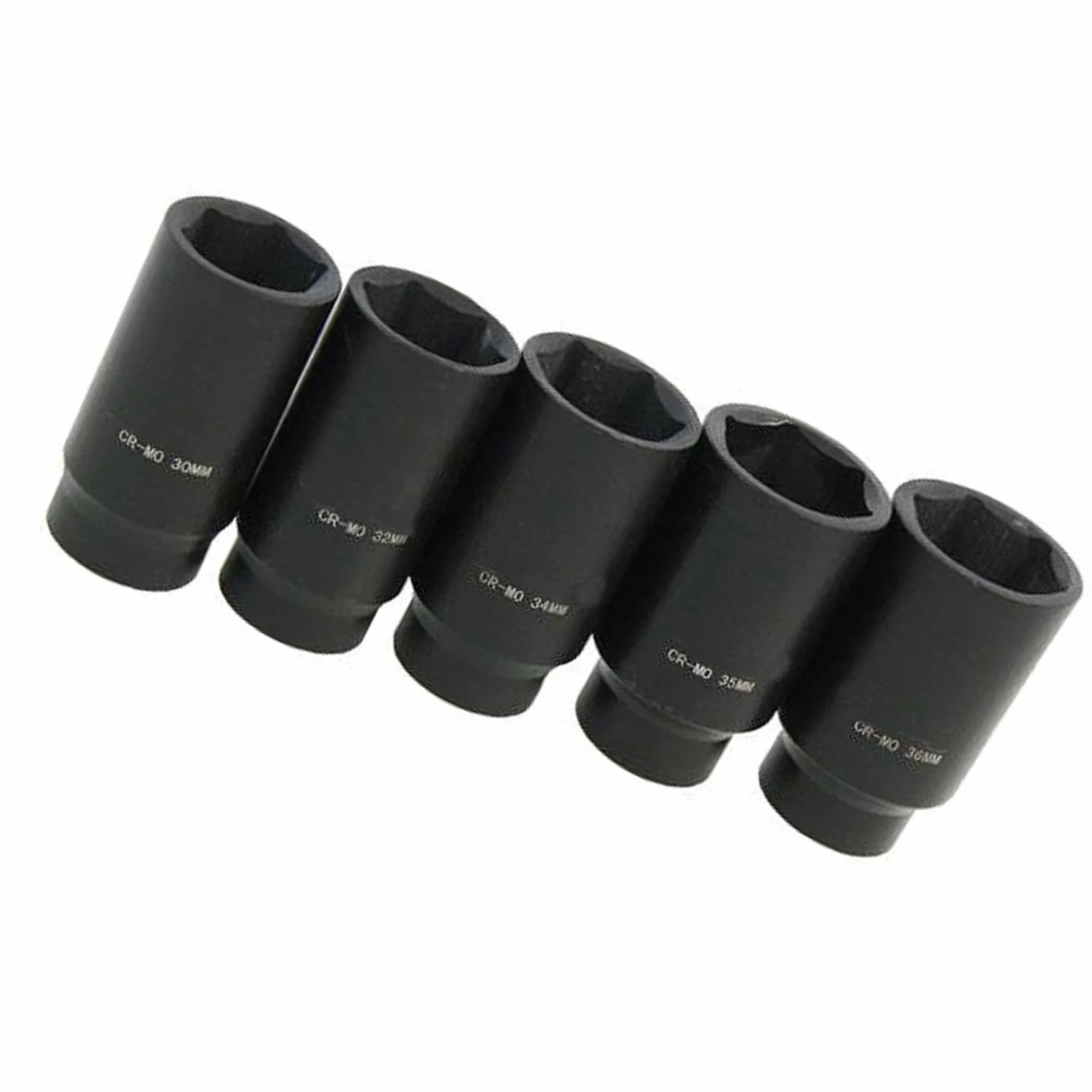 Dapetz ® 1/2" Napęd głęboki udarowy zestaw gniazd do nakrętek piasty 30 mm 32 mm 34 mm 35 mm 36 mm
