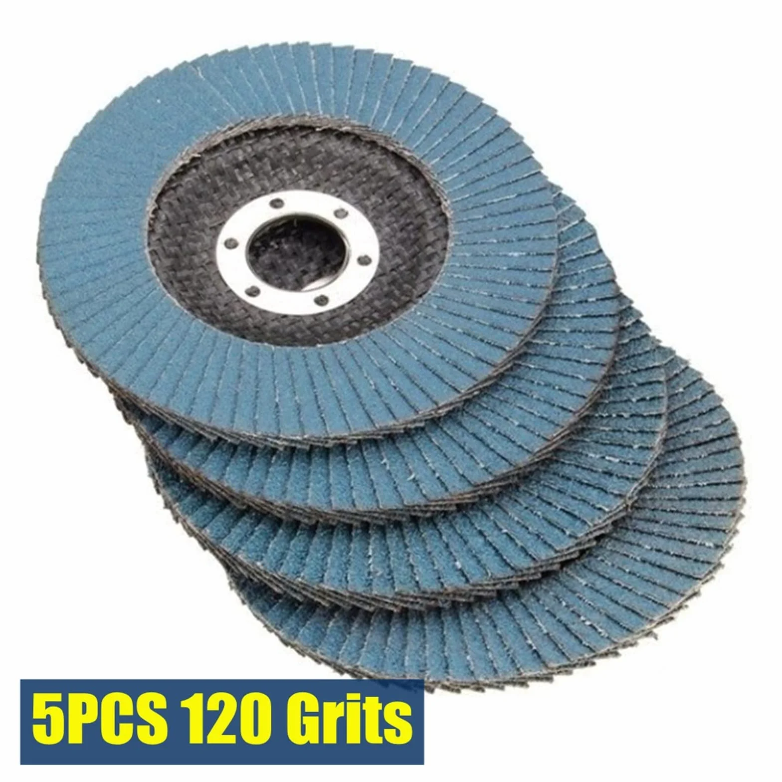 Tarcze szlifierskie Podkładki, tarcza szlifierska, 5 szt. 115/125 mm Tarcza szlifierska Podkładka ścierna Tarcza listkowa 40/60/80/120 Ściernice ścierne do szlifierki kątowej Polerowanie metalu (kolor