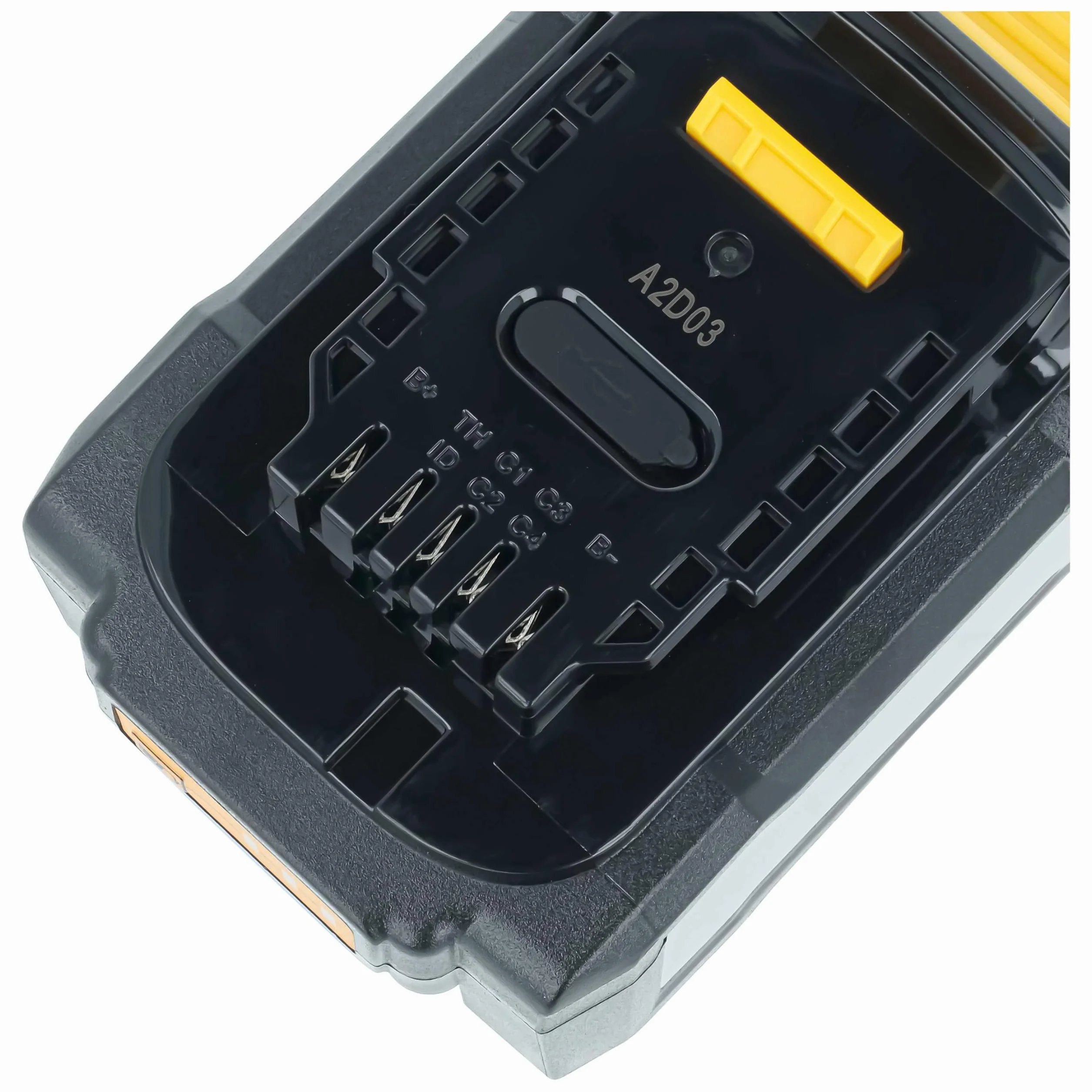 vhbw 2 x zamiennik baterii do Dewalt DCB206 do elektronarzędzi (5000 mAh, litowo-jonowy, 18 V), 1 x port USB C