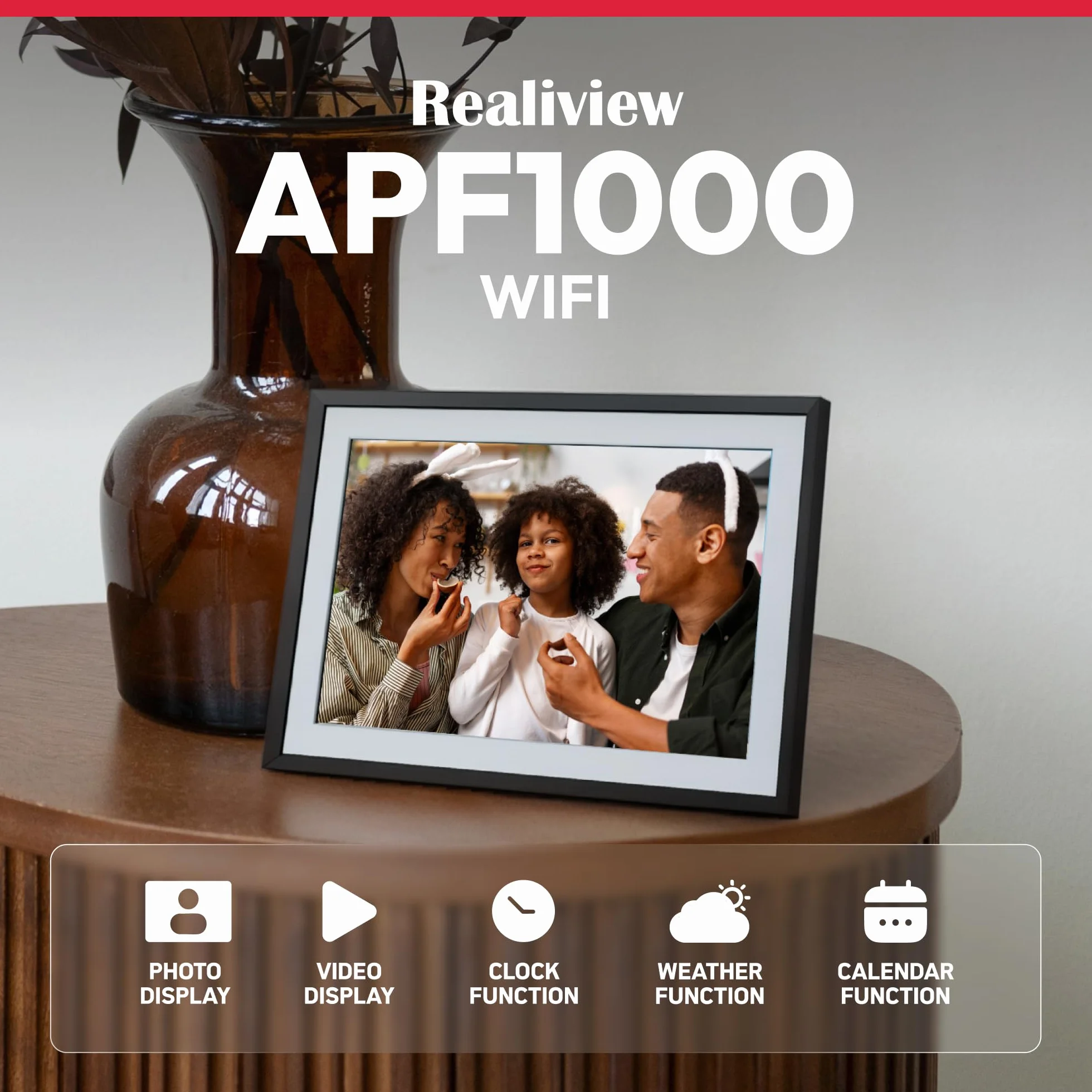 AGFAPHOTO Cadre photo numérique 10 pouces Realiview APF1000WIFI