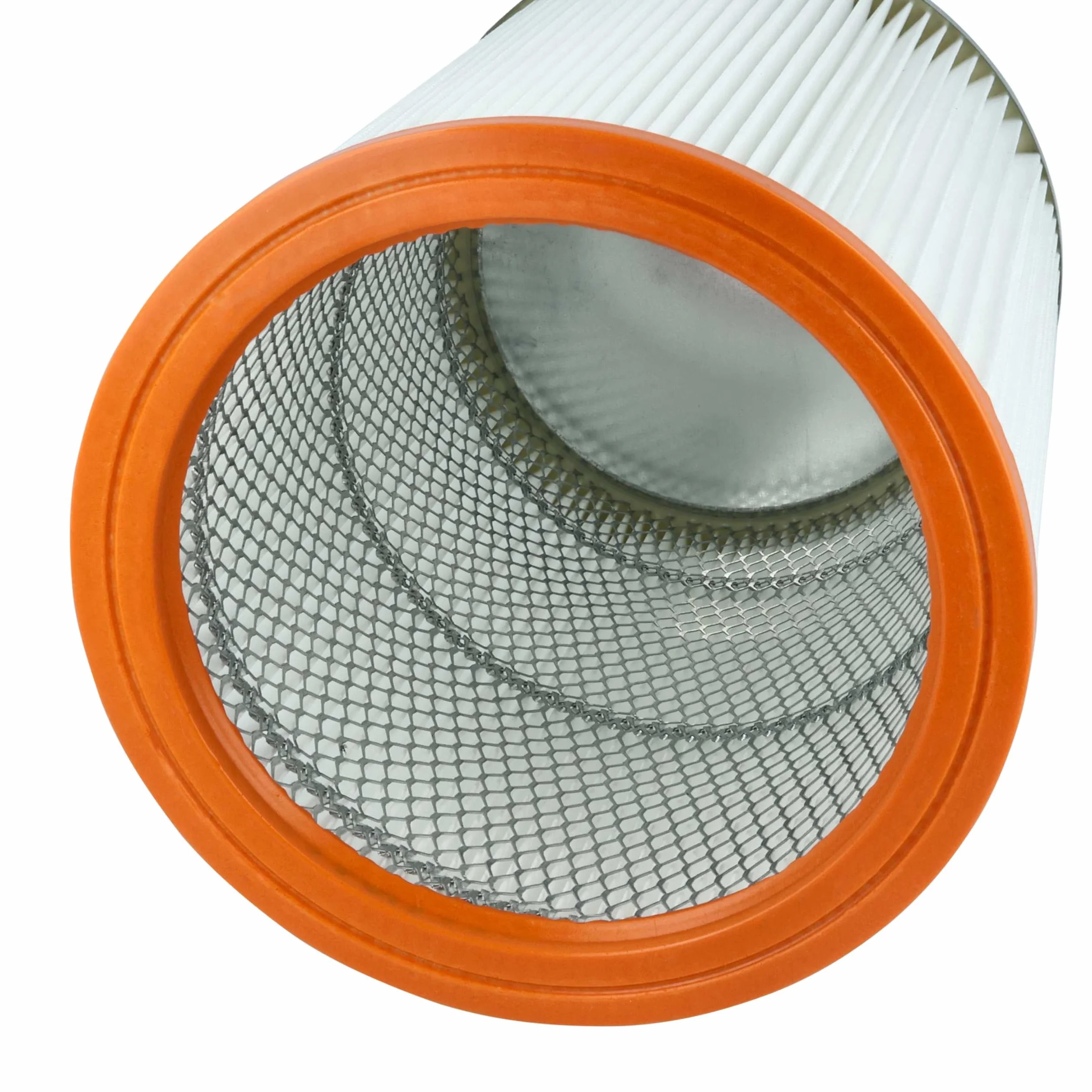 vhbw 3 x filtr składany kompatybilny z Nilfisk-Alto Turbo M2 | D2, M2 S-FA, M2 L, D R 637, D/X-B1, D-B1 odkurzacz - wkład filtrujący pomarańczowy biały