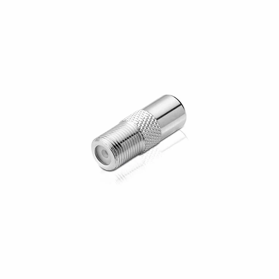 Conecto Adapter antenowy gniazdo F na wtyczkę koncentryczną IEC nikiel