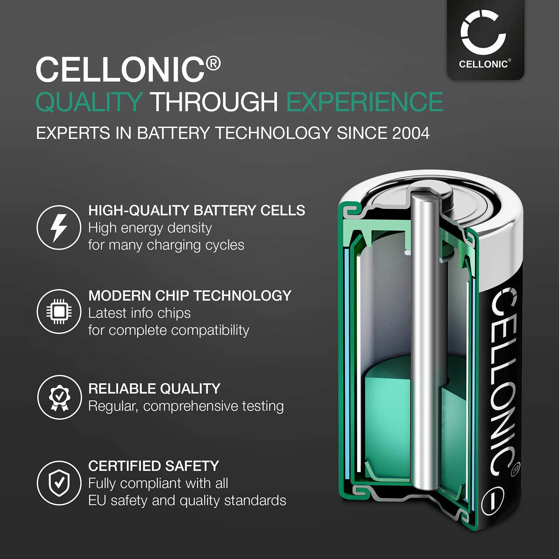 CELLONIC® Bateria Y6300L 700mAh Kompatybilny z TORC Blinc G2, Oneal, RF-730, RF710, RS-980, RT-712, RX-960, V200, VCAN