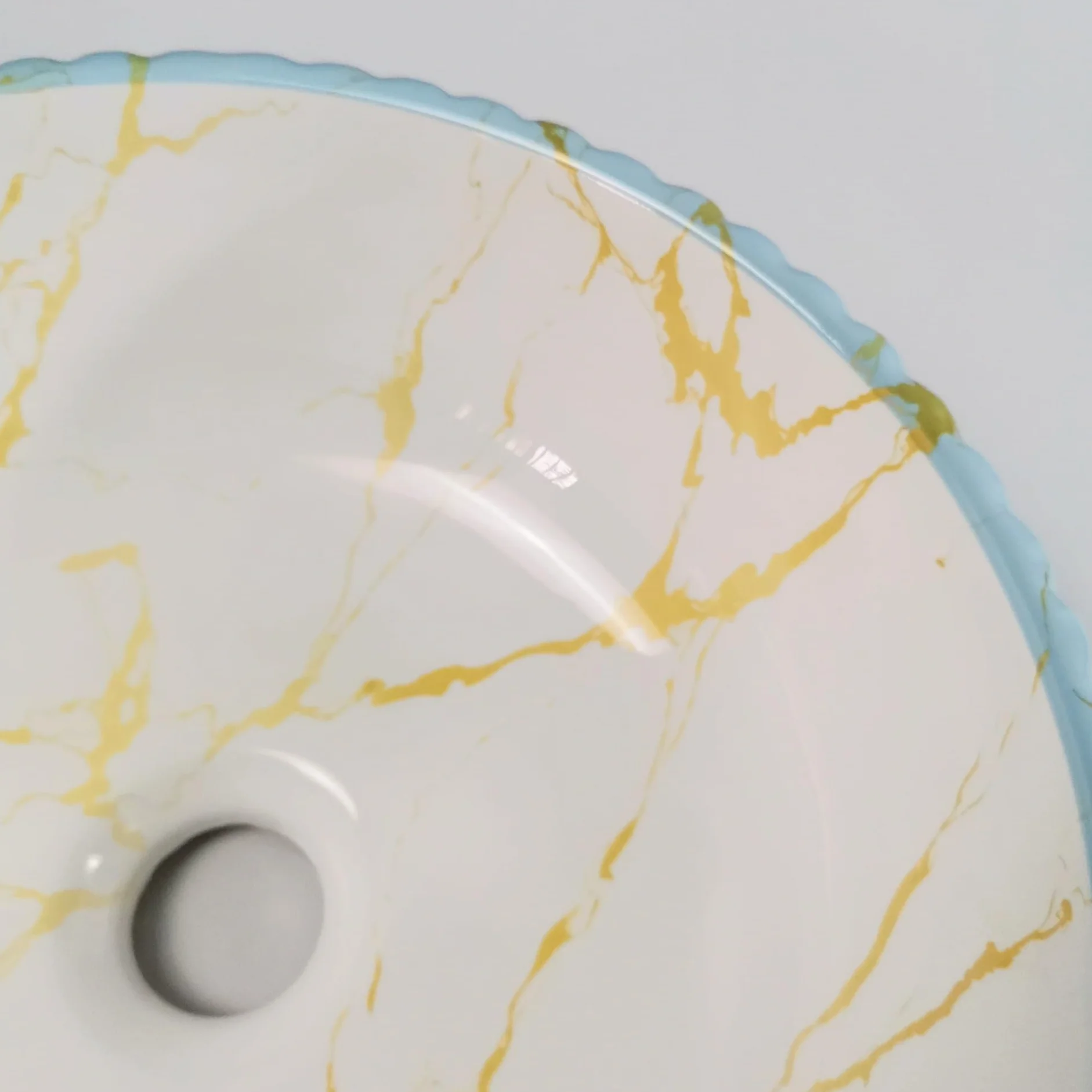 Umywalka łazienkowa Umywalka łazienkowa nablatowa Ceramiczna umywalka nablatowa Okrągła umywalka artystyczna Domowa ceramiczna umywalka Hotelowa umywalka nablatowa Umywal,