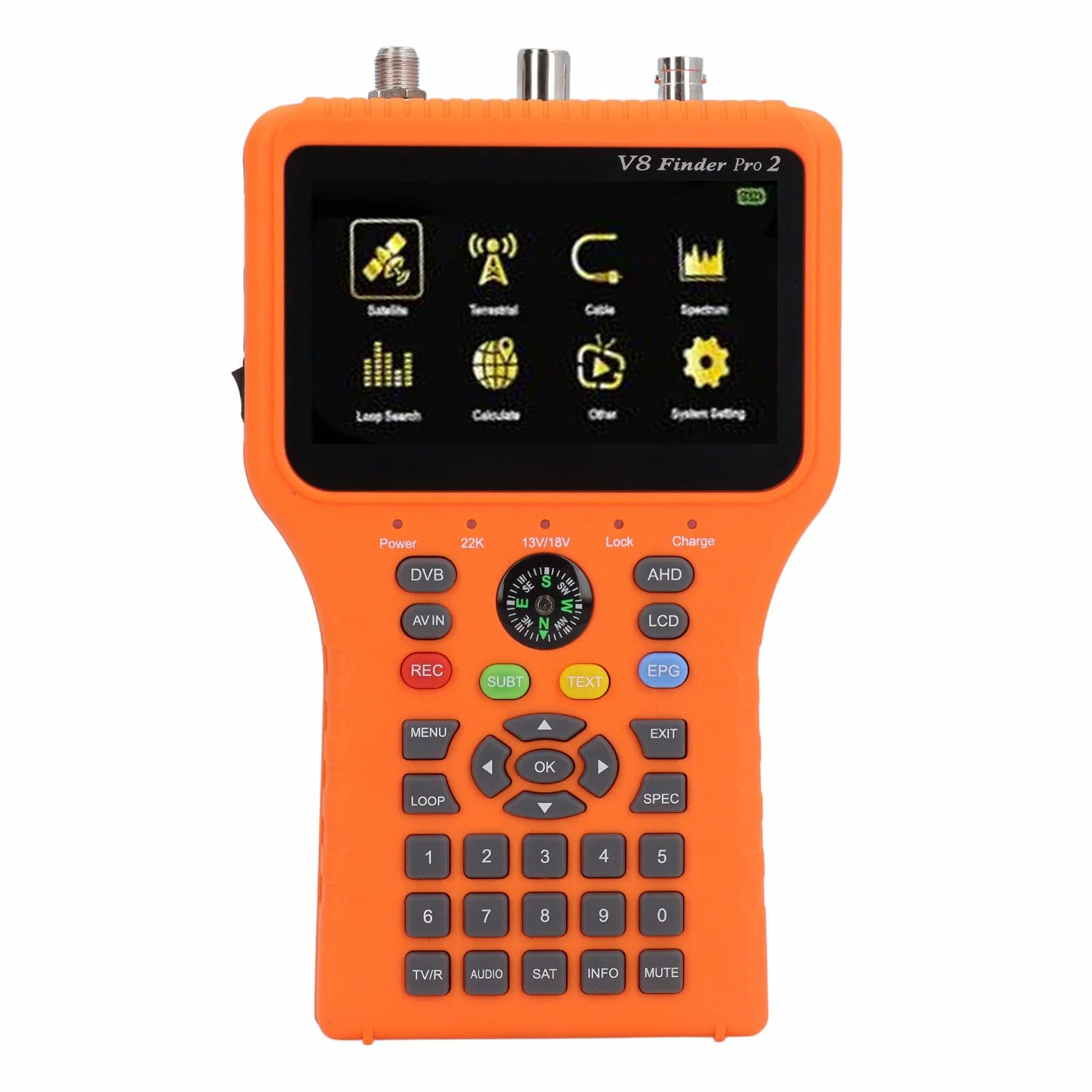 Miernik Sygnału DVB S2X Finder, Analizator Konstelacji dla Satelity, Kolorowy Ekran (wtyczka UE)