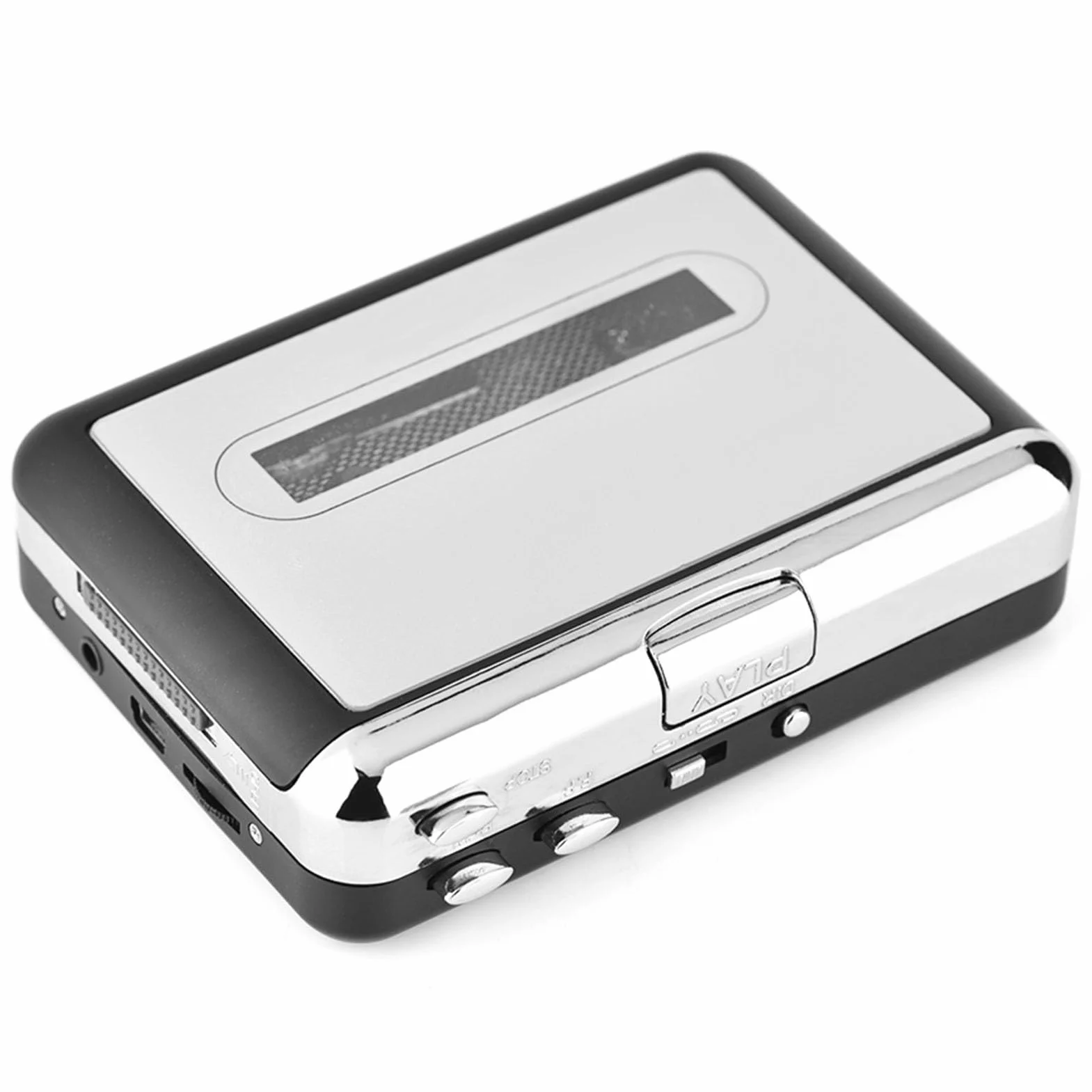 Konwerter Kaset Magnetofonowych USB na MP3, Odtwarzacz Muzyki Przechwytującej Dźwięk ze Słuchawkami