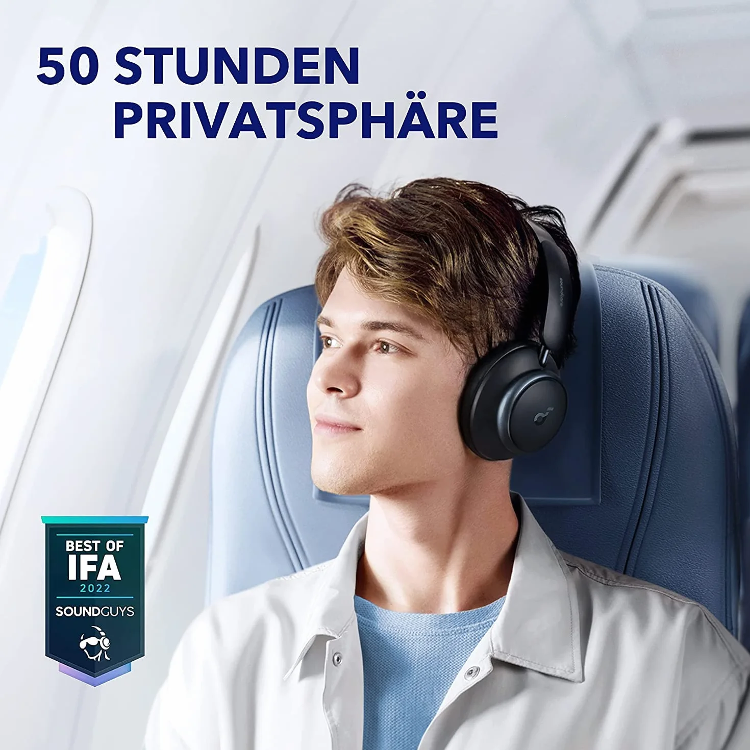 Soundcore Space Q45 słuchawki z adaptacyjną redukcją szumów 98% 50h Bluetooth 5.3