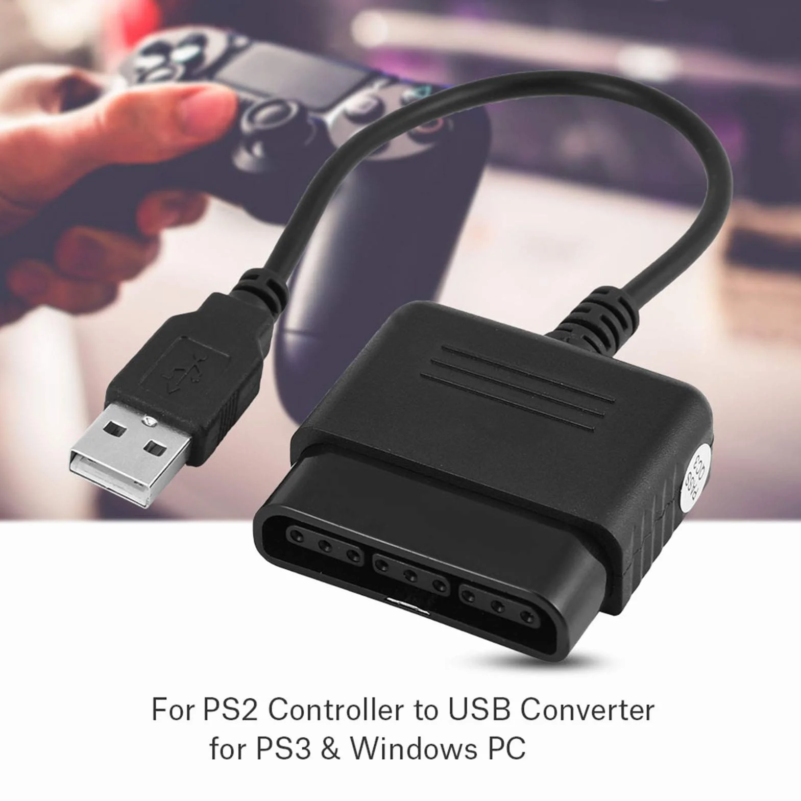 Topiky Adapter USB Game do PC i konsoli z 2 trybami analogowymi/cyfrowymi