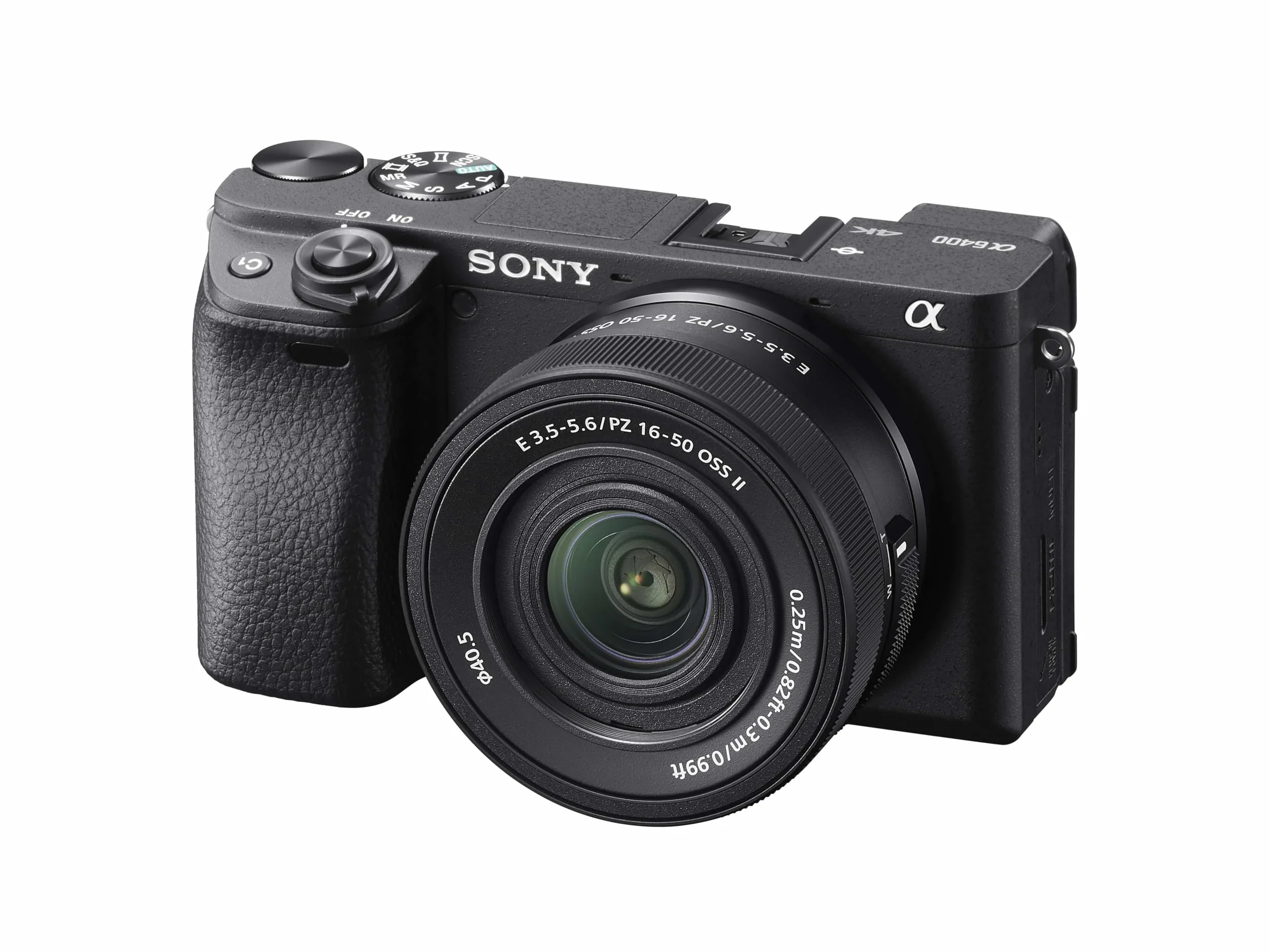 Sony Alpha 6400 bezlusterkowiec APS-C z obiektywem 16–50 mm, 24,2 MP, AF na oko w czasie rzeczywistym, wideo 4K, AF 0,02 s, odchylany ekran — idealny do vlogowania, podróży i tworzenia treści