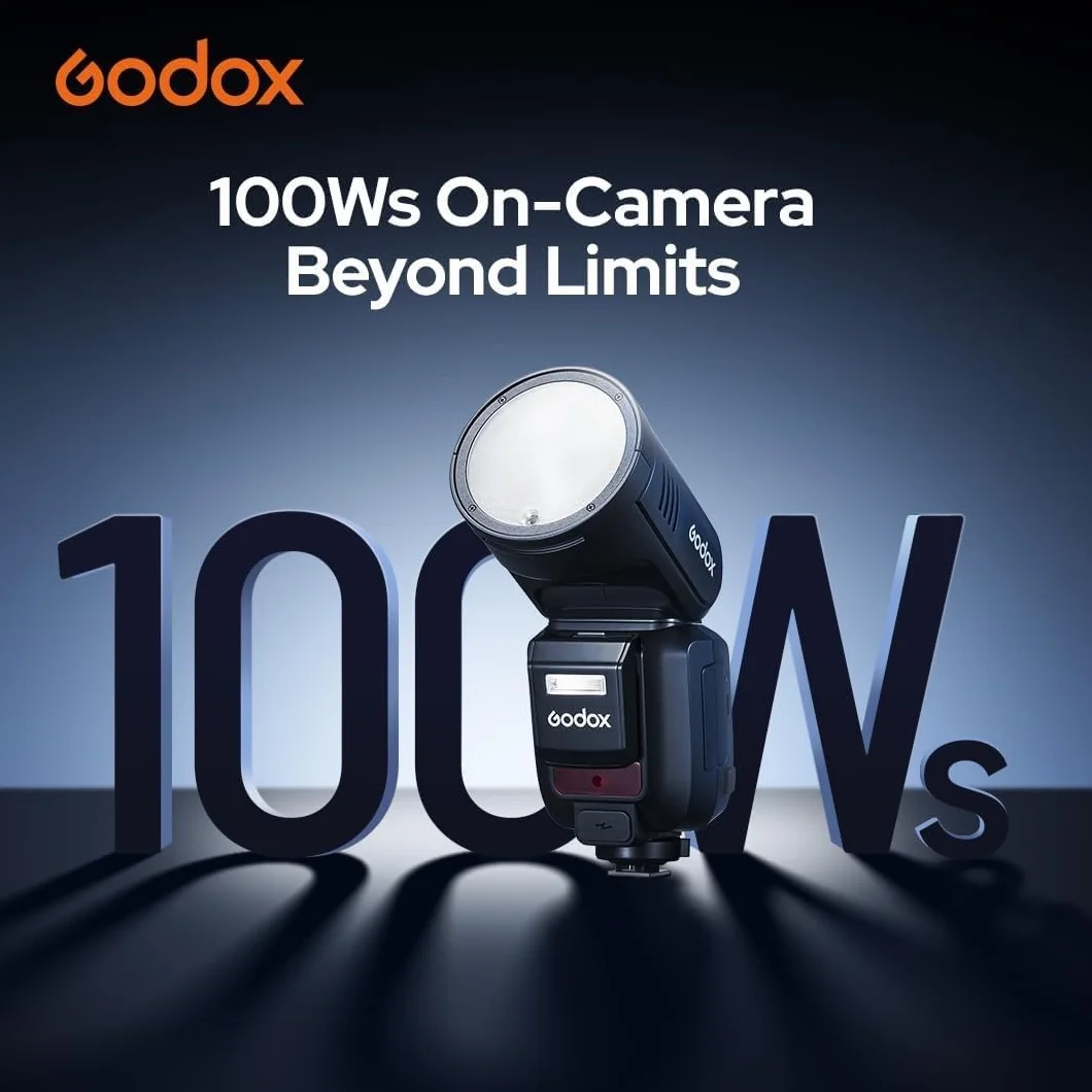 Godox V100S lampa błyskowa z okrągłą głowicą 100 W TTL HSS 1/8000s 2,4G LED do Sony
