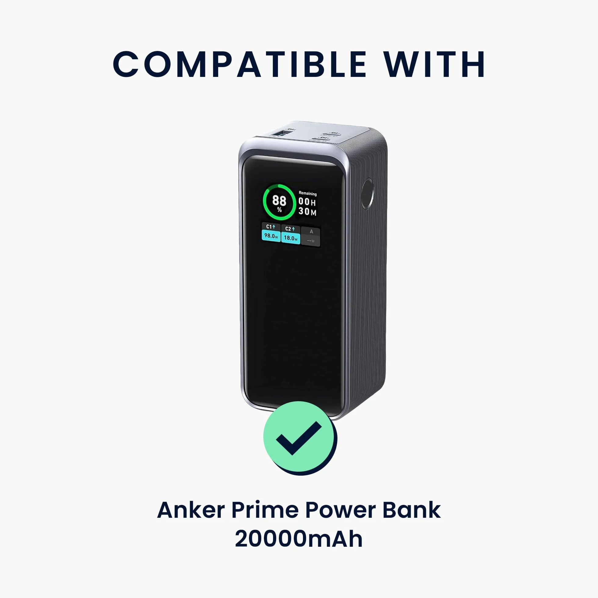 kwmobile Etui silikonowe do Anker Prime Power Bank 20000mAh - czarna