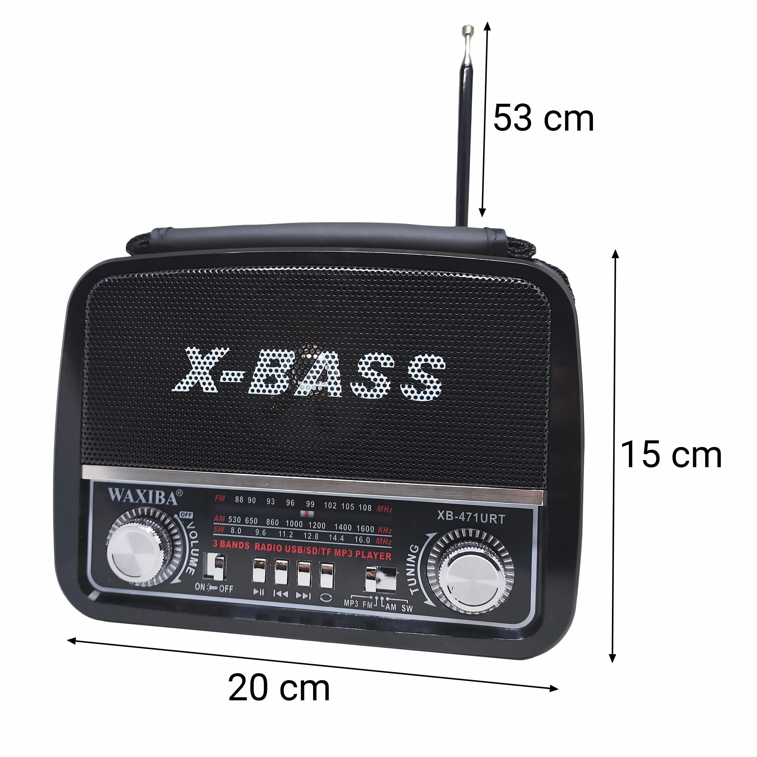 Radio Retro Bluetooth FM Walizkowe Drewno Vintage USB SD