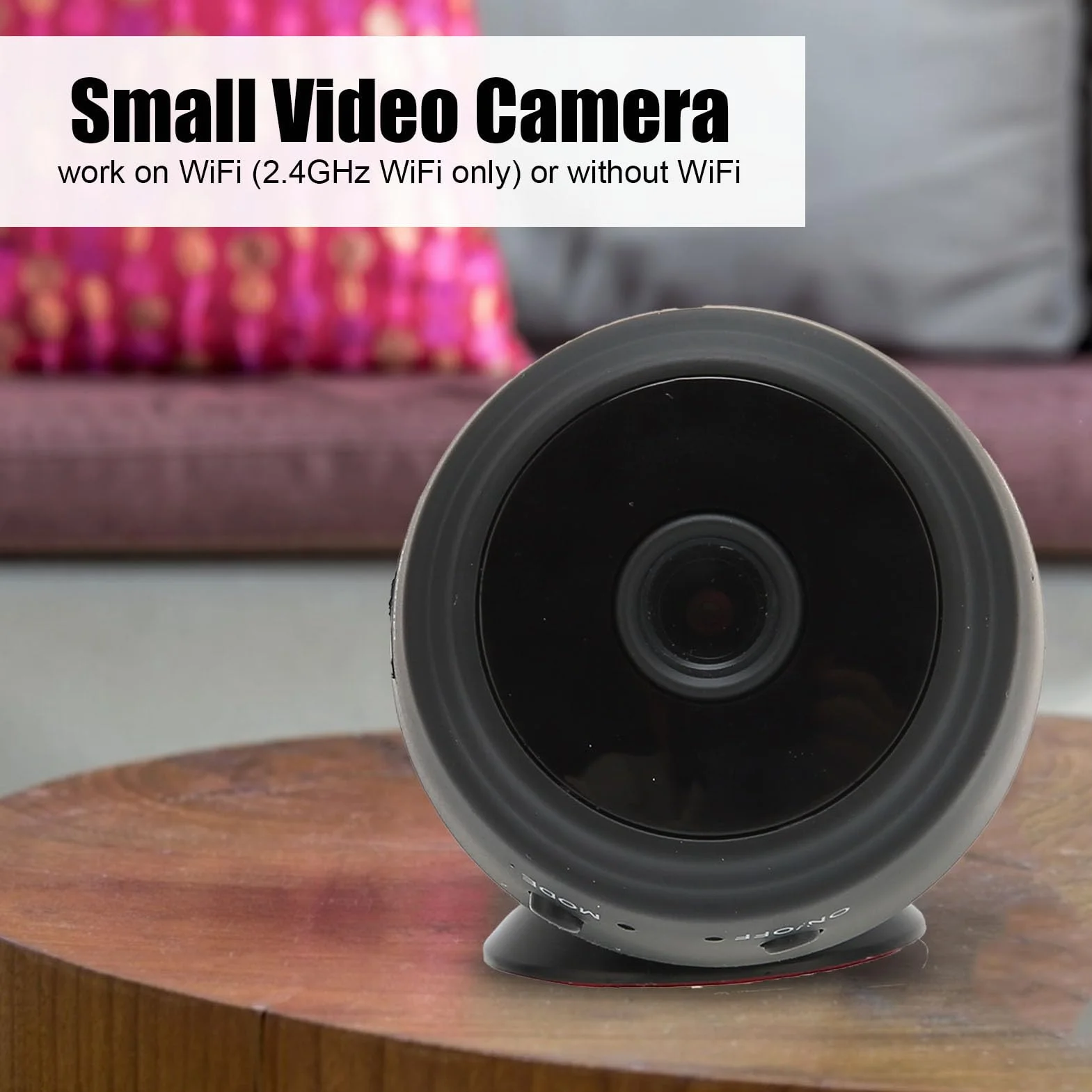Mini Kamera WiFi 1080P Noktowizor Obrót 360° Mała Kamera Wideo Wbudowany Magnes Kontrola Aplikacji