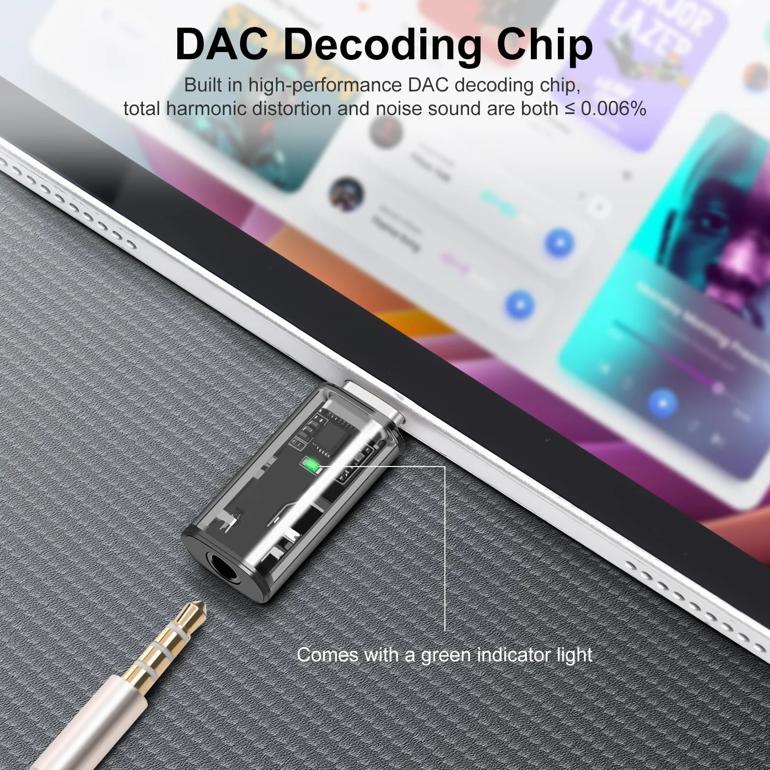 USB C to 3.5mm Audio Adapter (2 Pack) - DAC Aux Headphone Jack Adapter for iPhone 15, iPad Pro, Galaxy