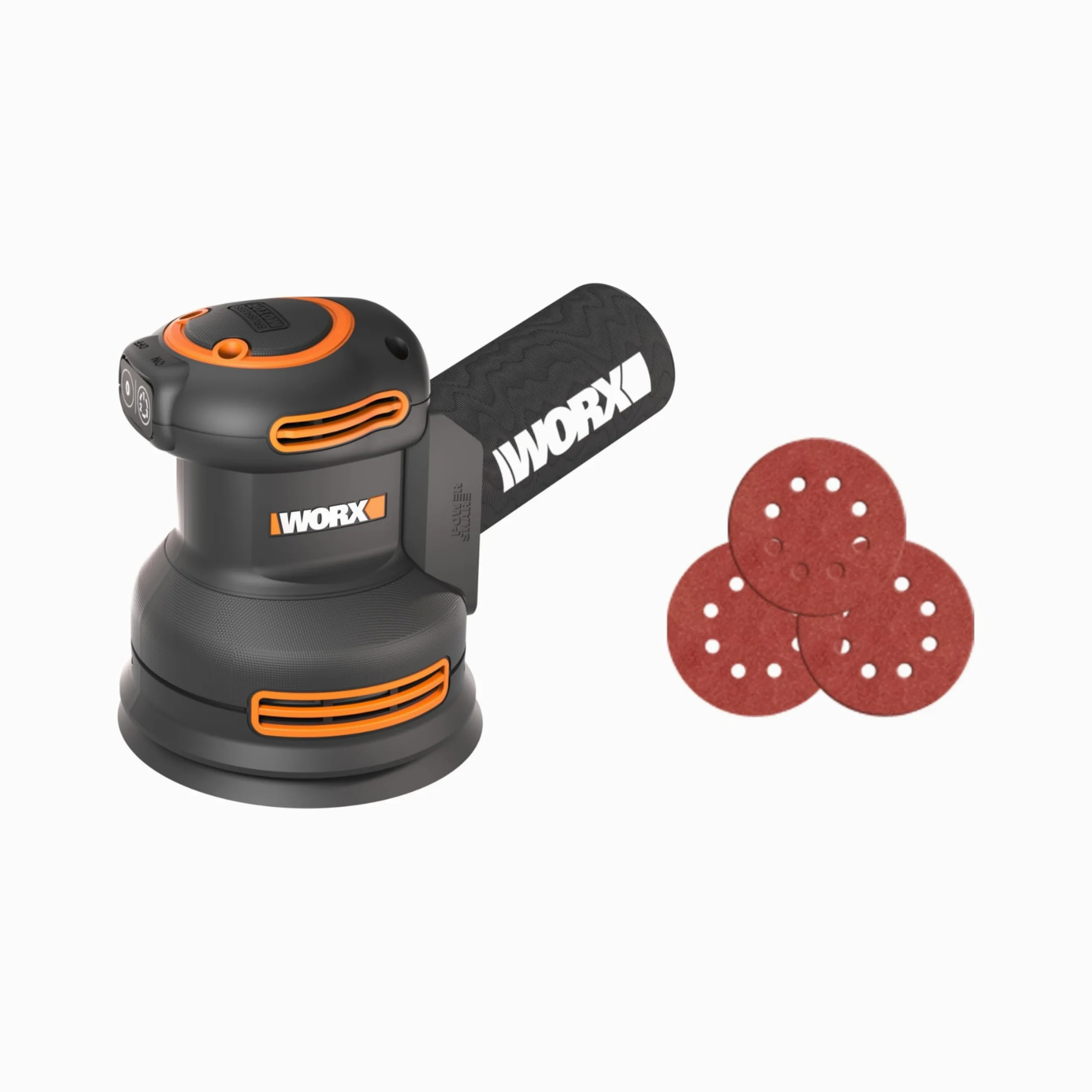 WORX NITRO Bezprzewodowa szlifierka mimośrodowa 20V 125 mm bezszczotkowa zmienna prędkość