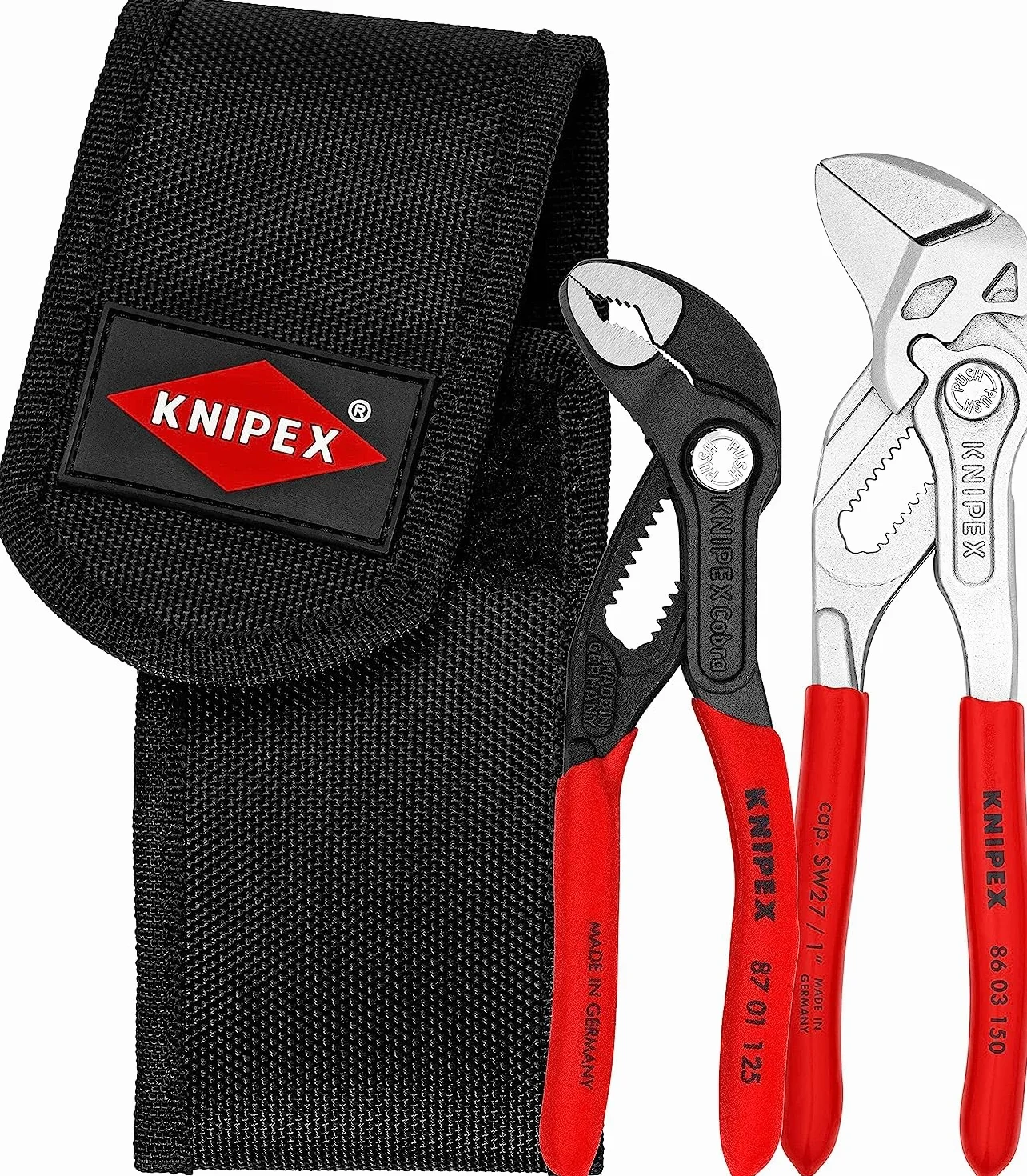 KNIPEX Zestaw szczypiec mini w etui do zawieszenia na pasku 1 x 86 03 150, 1 x 87 01 125 160 mm, 00 20 72 V01