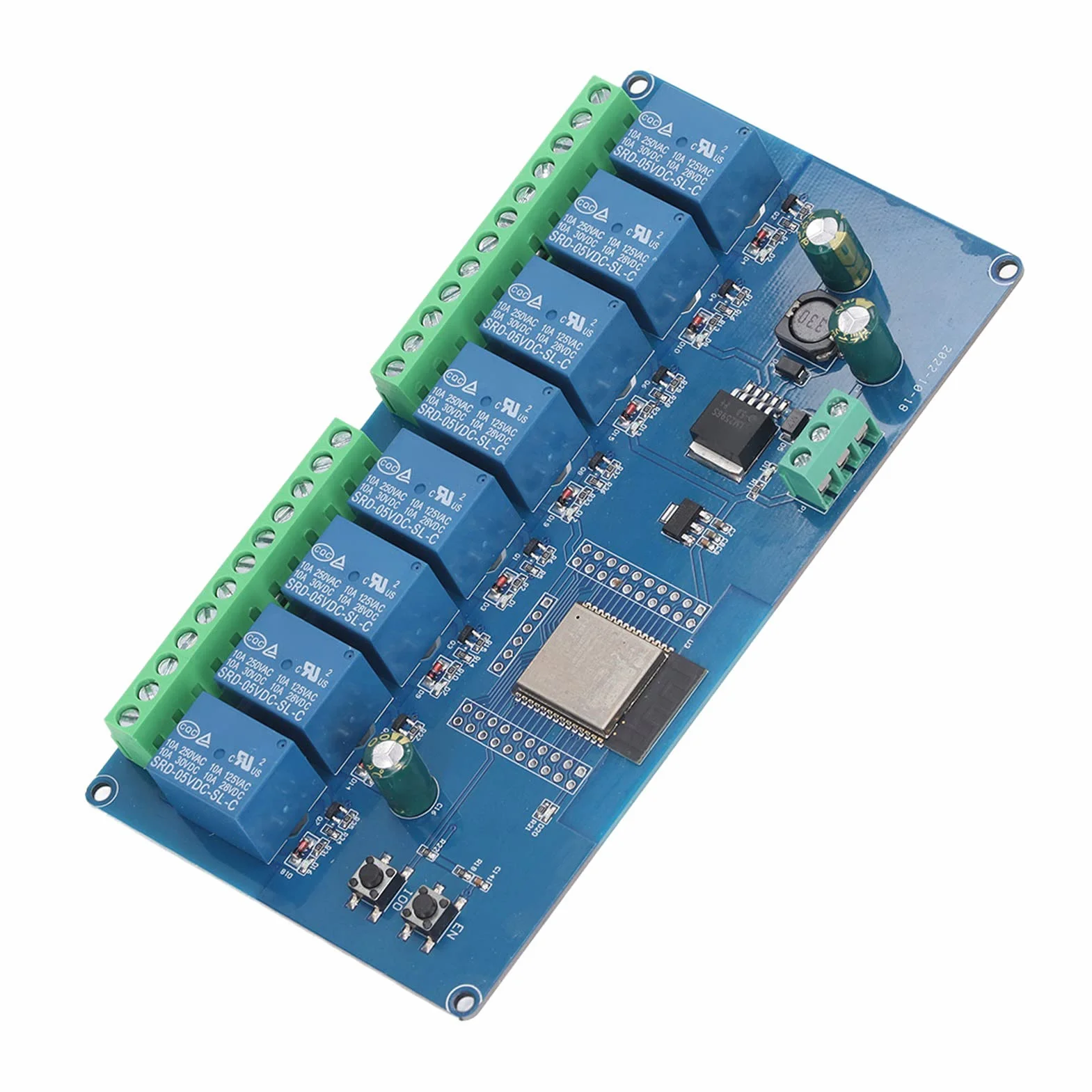 8-kanałowy moduł przekaźnikowy BLE WiFi do bezprzewodowego sterowania i prototypowania elektronicznego z płytą rozwojową DC