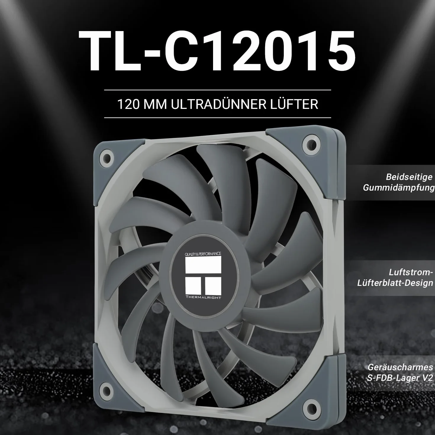 Thermalright TL-C12015 Slin cichy wentylator 4-pin PWM 15 mm Slimline PC