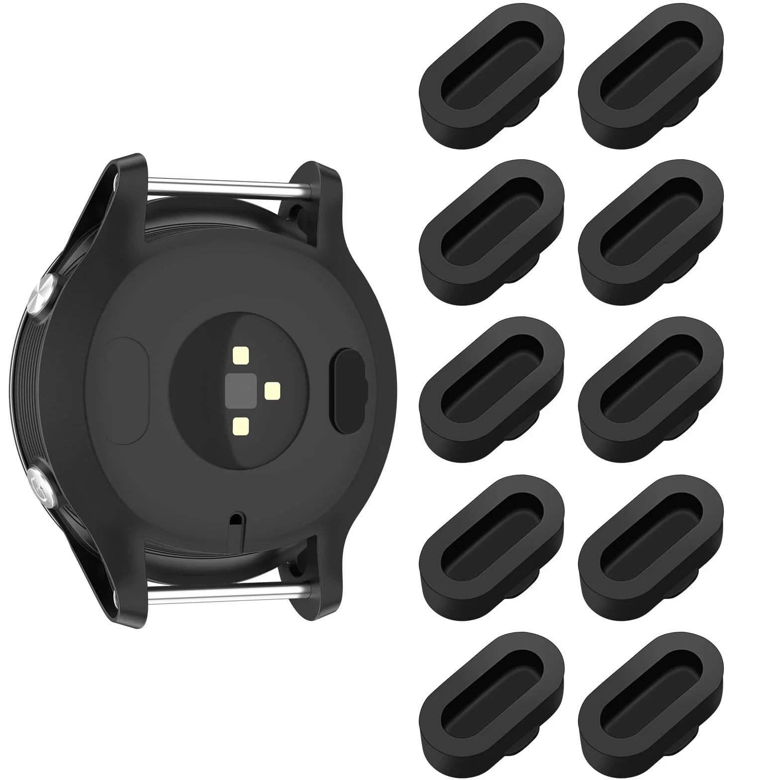 Vancle Silikonowe Zatyczki Przeciwpyłowe do Garmin Vivoactive 6/5/4/4s/3, Fenix 8/7/7S/7X/6/6S/6X/5/5S/5X, Venu 3/3s/2, Instinct 3/2, Epix 2 Pro