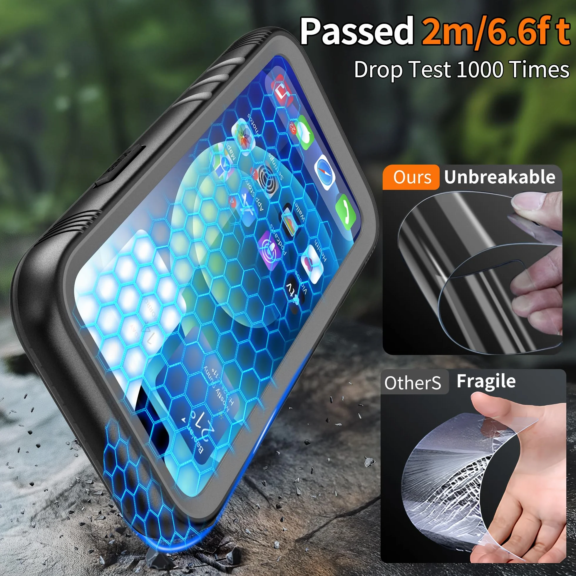 Cozycase Etui do iPhone 11 Wodoszczelne, Odporny na Upadki z 2m, Wojskowy Ochrony