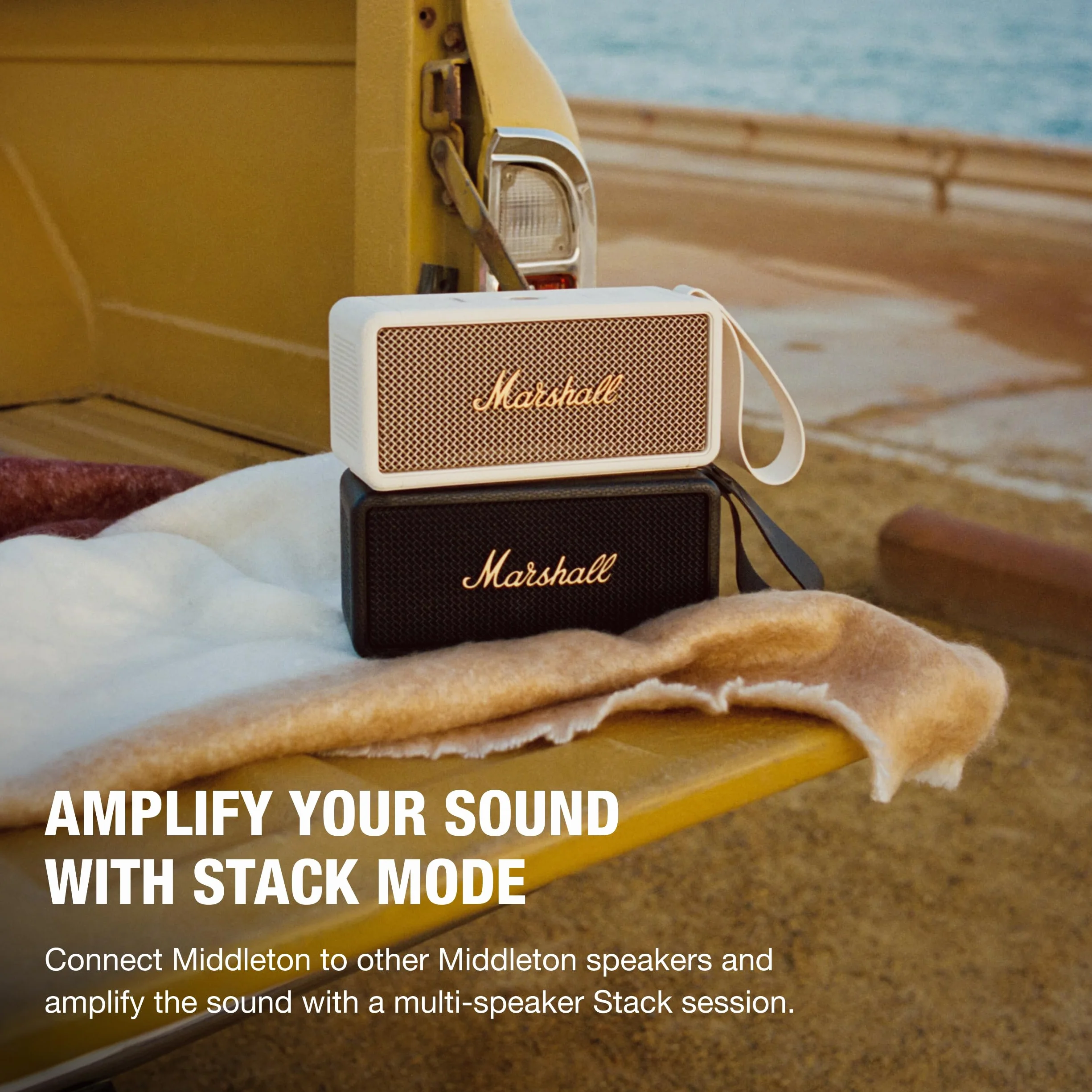 Marshall Middleton B&B 1006034 Głośnik Przenośny, Czarny