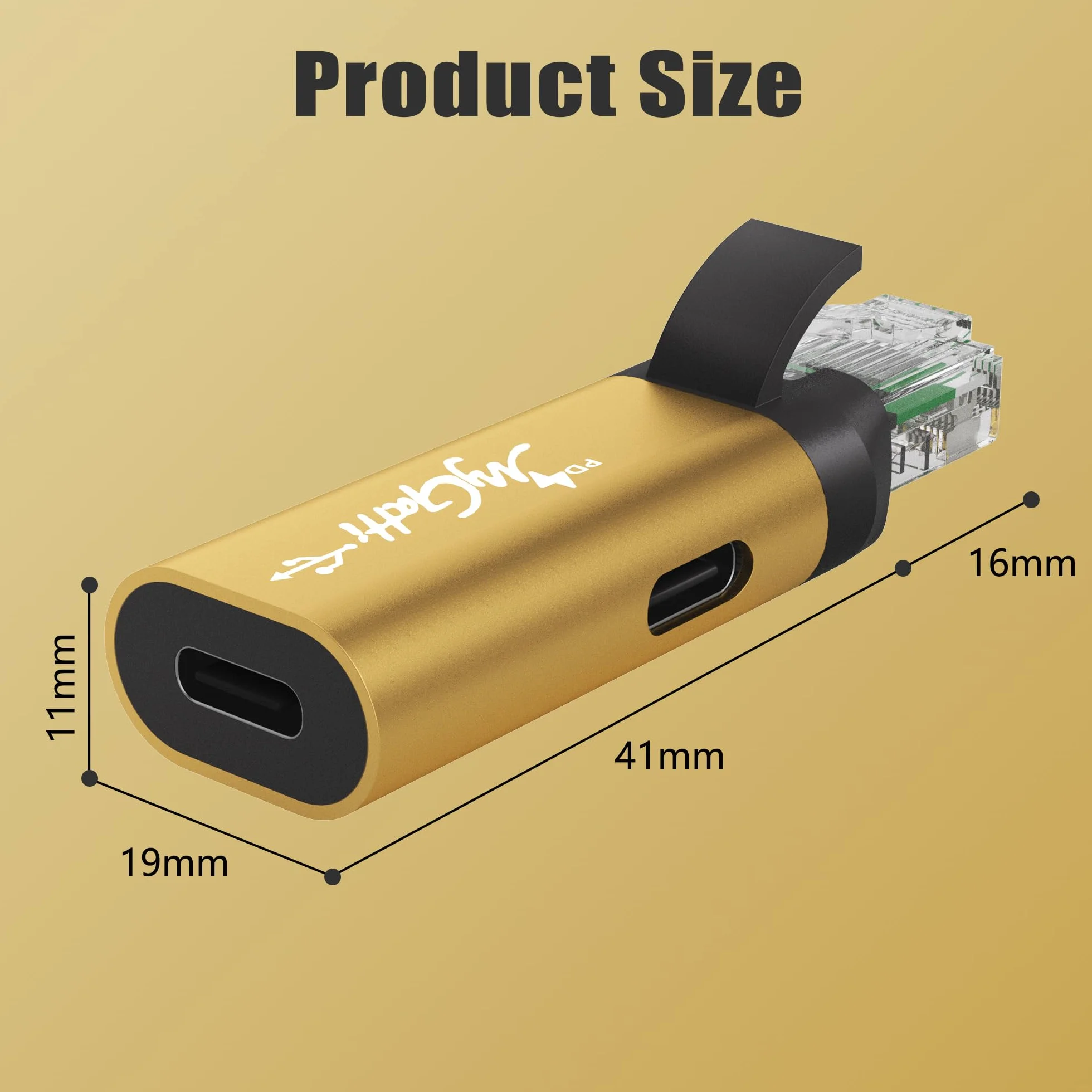 Adapter USB C na Ethernet PD 100 W RJ45 1 Gbit/s