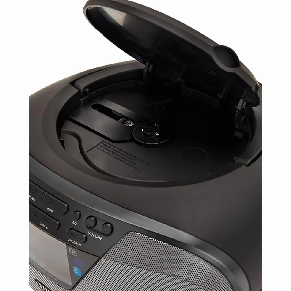 Aiwa BBTU-500DAB/BK przenośne radio CD Dab+ Bluetooth 5.0 kolorowy wyświetlacz 2,4" czarny