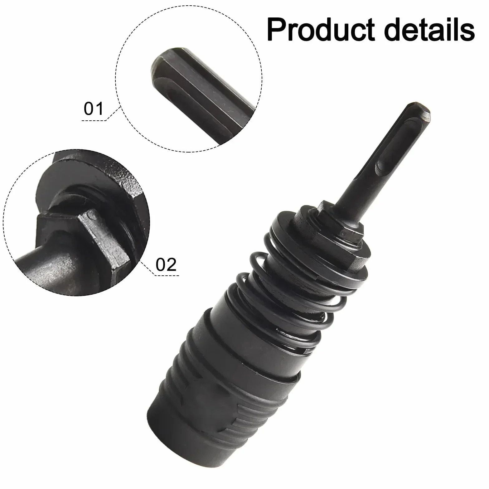 1pc SDS Plus To SDS Max Adapter For Hammer Drill For SDS-Plus Socket Chisel Hammer Drill Chuck Adapter Converter Power Tools