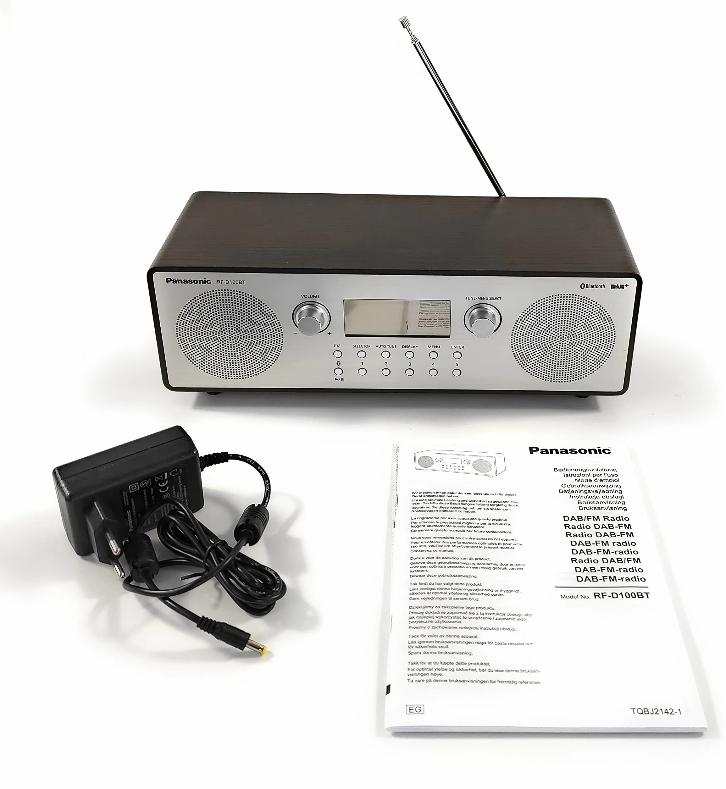 Panasonic RF -D100BTEGT Radio, Brązowy/Srebrny