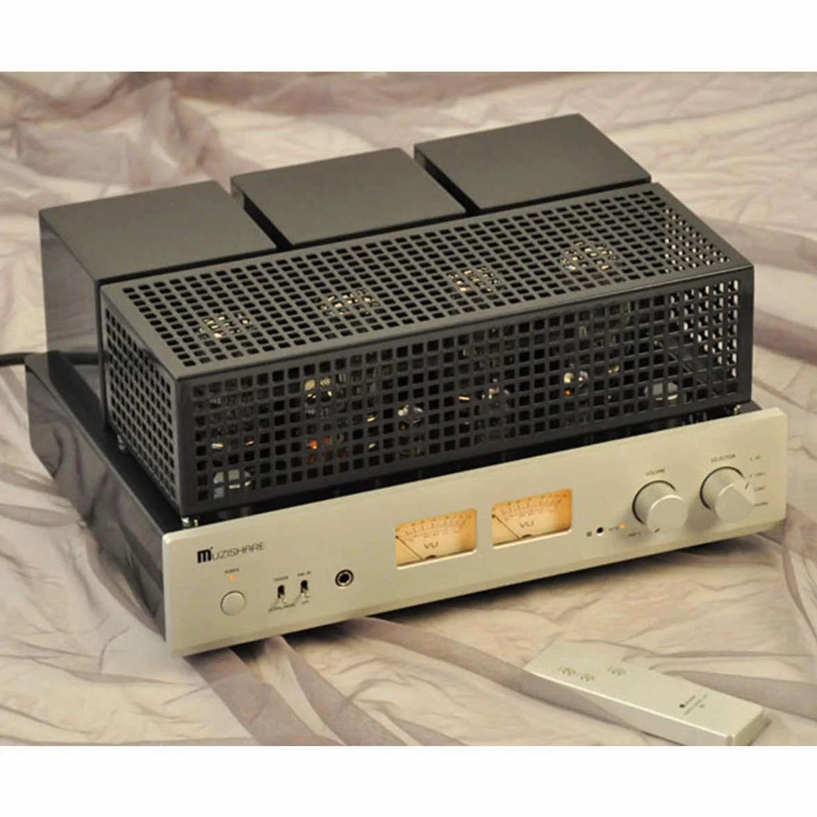X7 Push-Pull integrerad rörförstärkare MM Phono XLR ingång 25Wx2 45Wx2 utgångseffekt fjärrkontroll AC110 AC230 switchbar